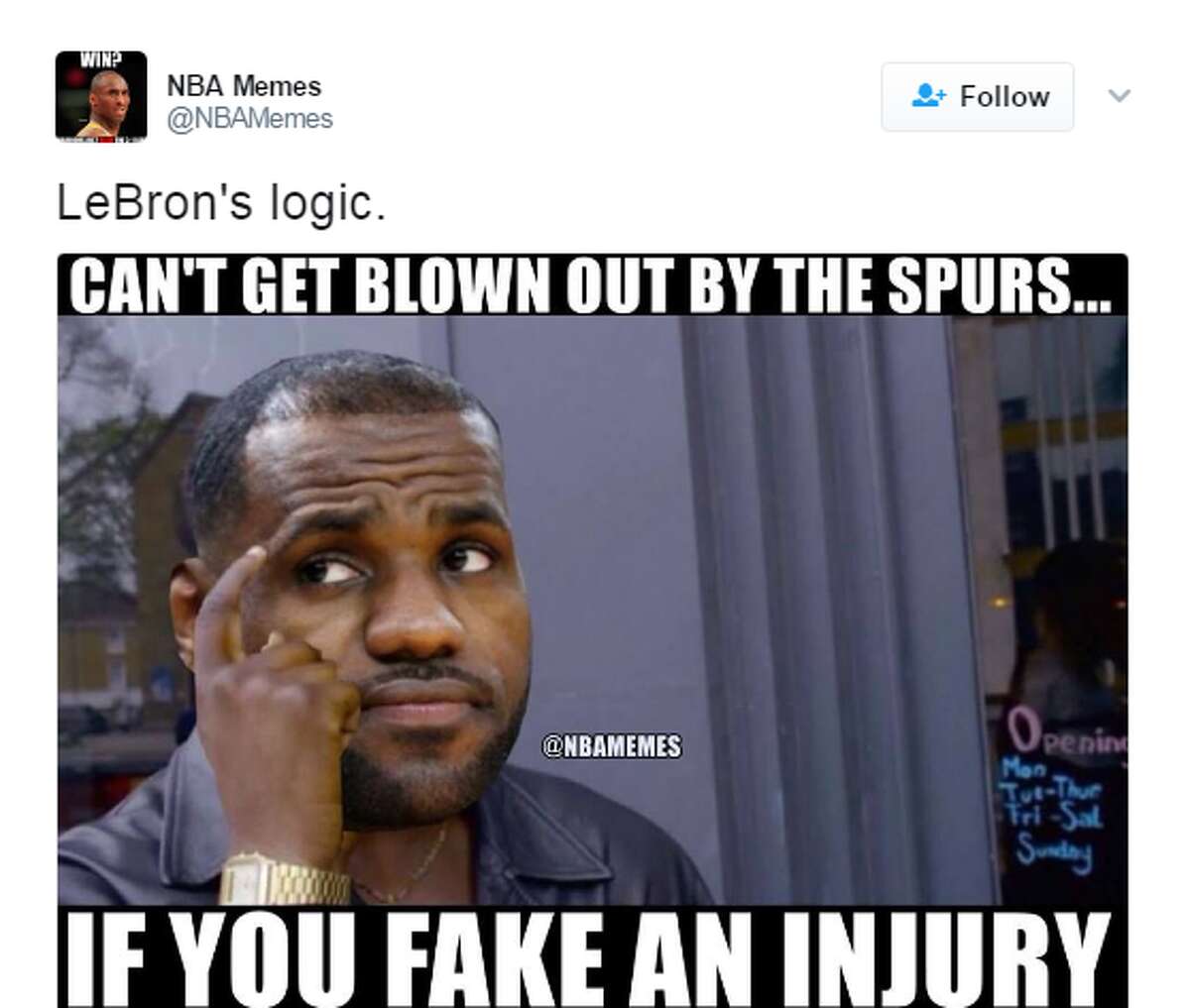 @NBAMemes: LeBron's logic.