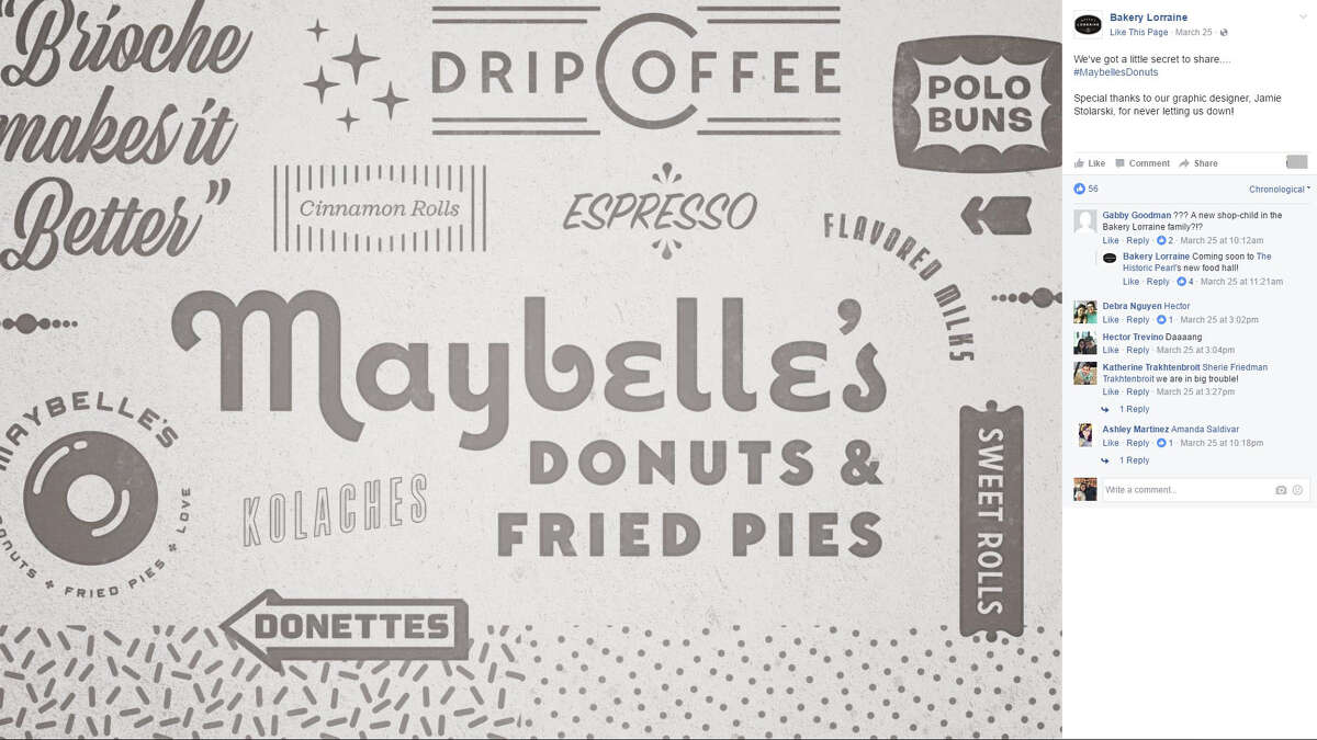 Bakery Lorraine: "We've got a little secret to share.... #MaybellesDonuts"
