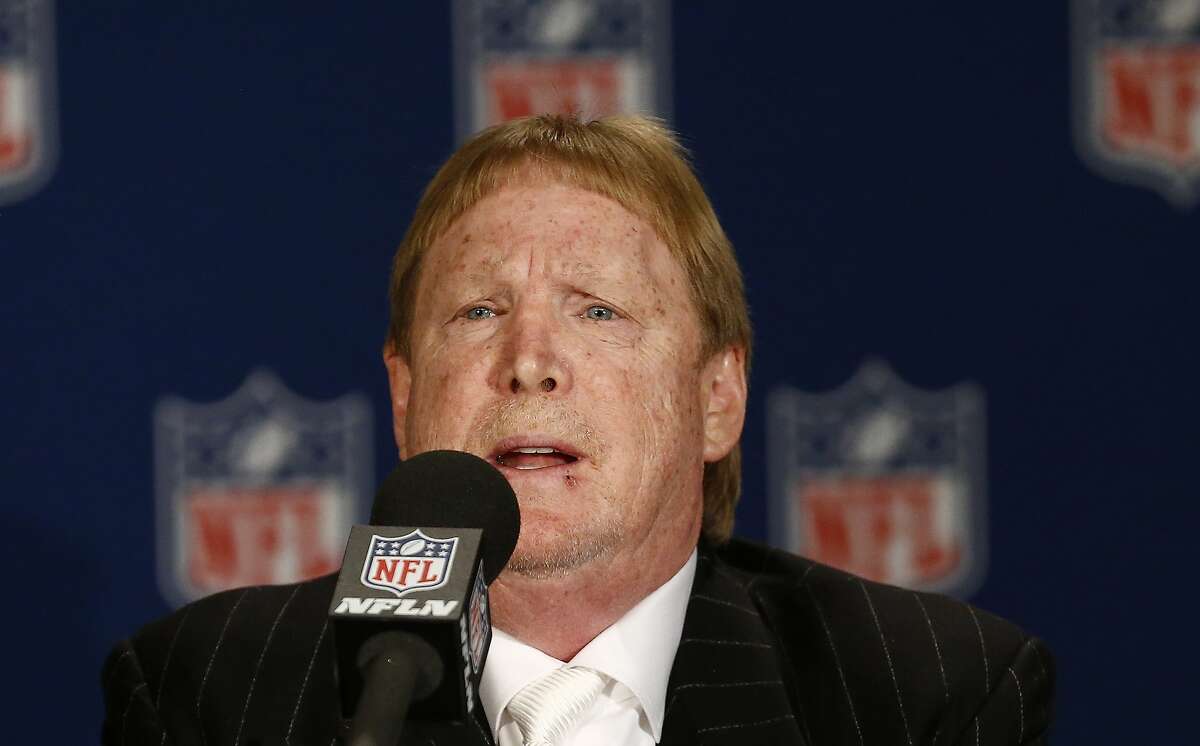 Oakland Raiders owner Mark Davis speaks during a news conference after NFL football owners approved the move of the Raiders to Las Vegas in a 31-1 vote during the NFL meetings Monday, March 27, 2017, in Phoenix. (AP Photo/Ross D. Franklin)