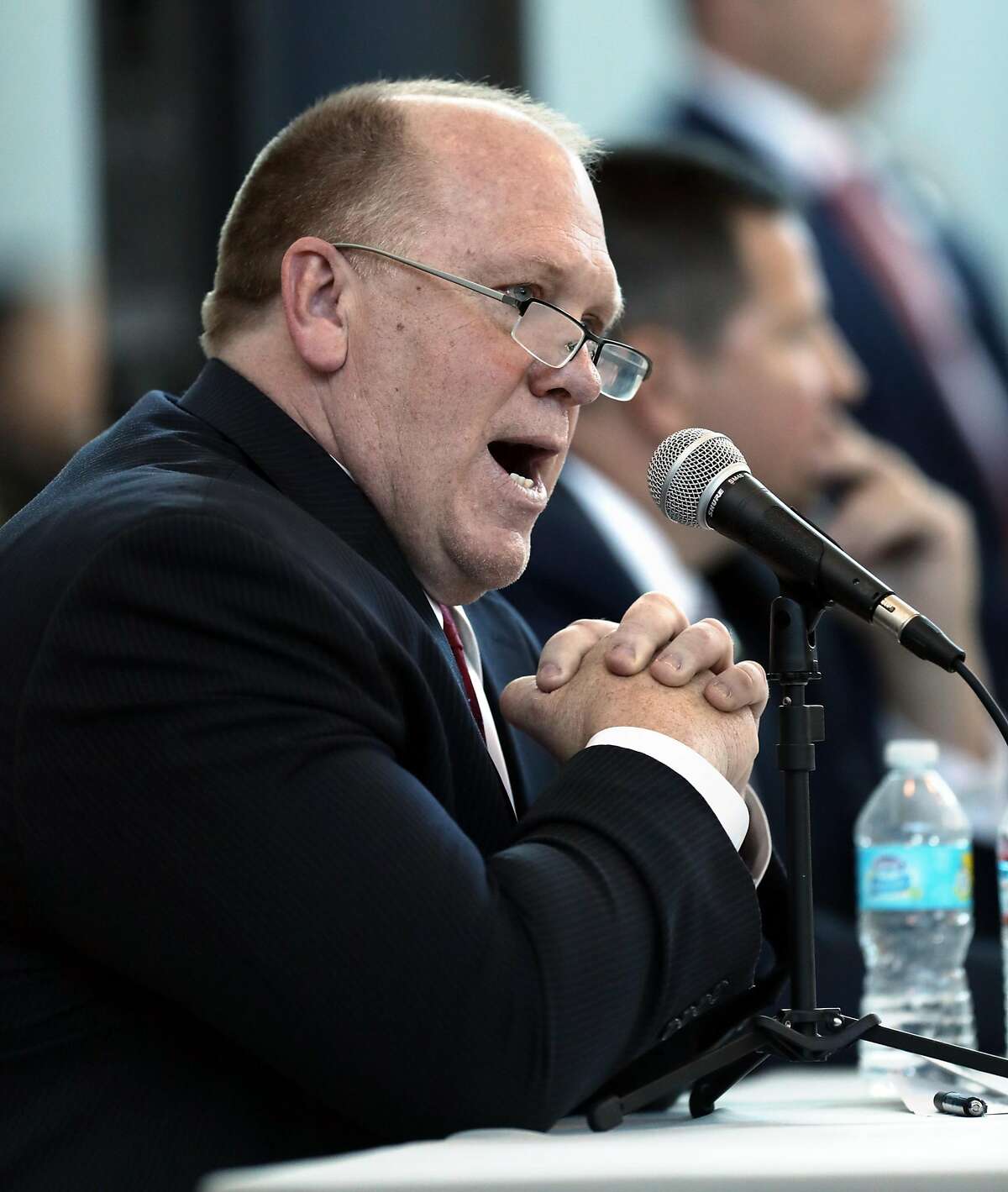 Acting ICE Director Thomas Homan speaks at a public forum in Sacramento on March 28, 2017.