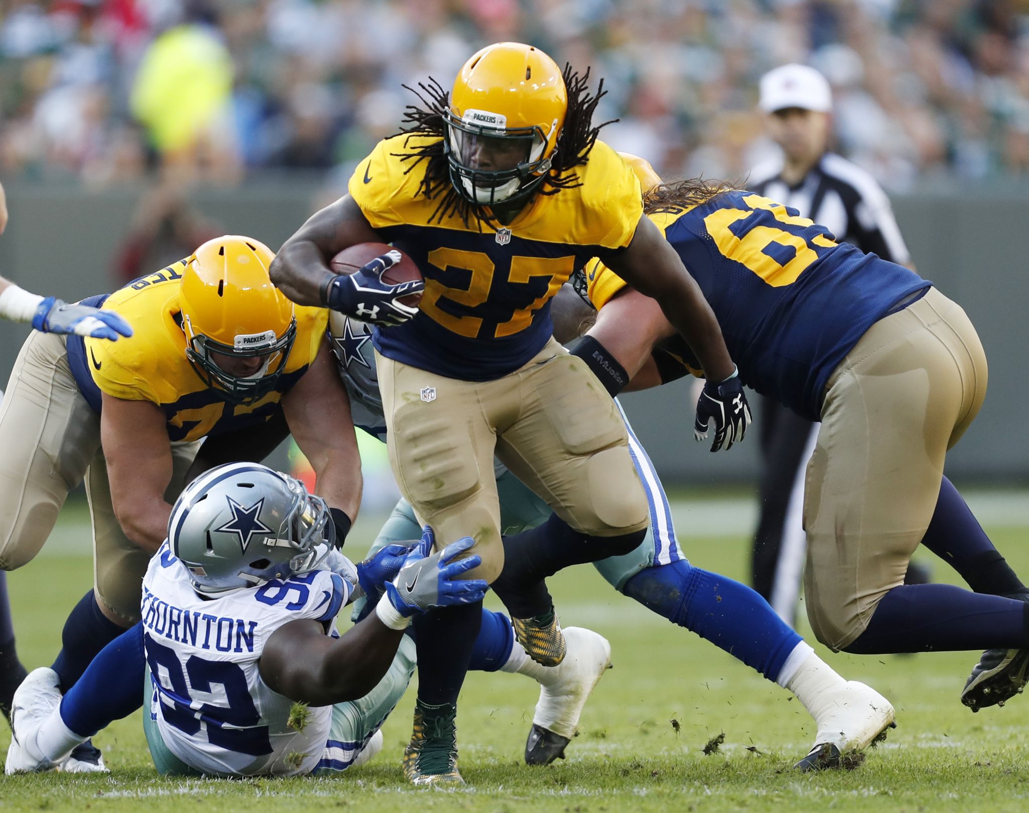 Seattle Seahawk Eddie Lacy's six-figure bonus tied to losing weight