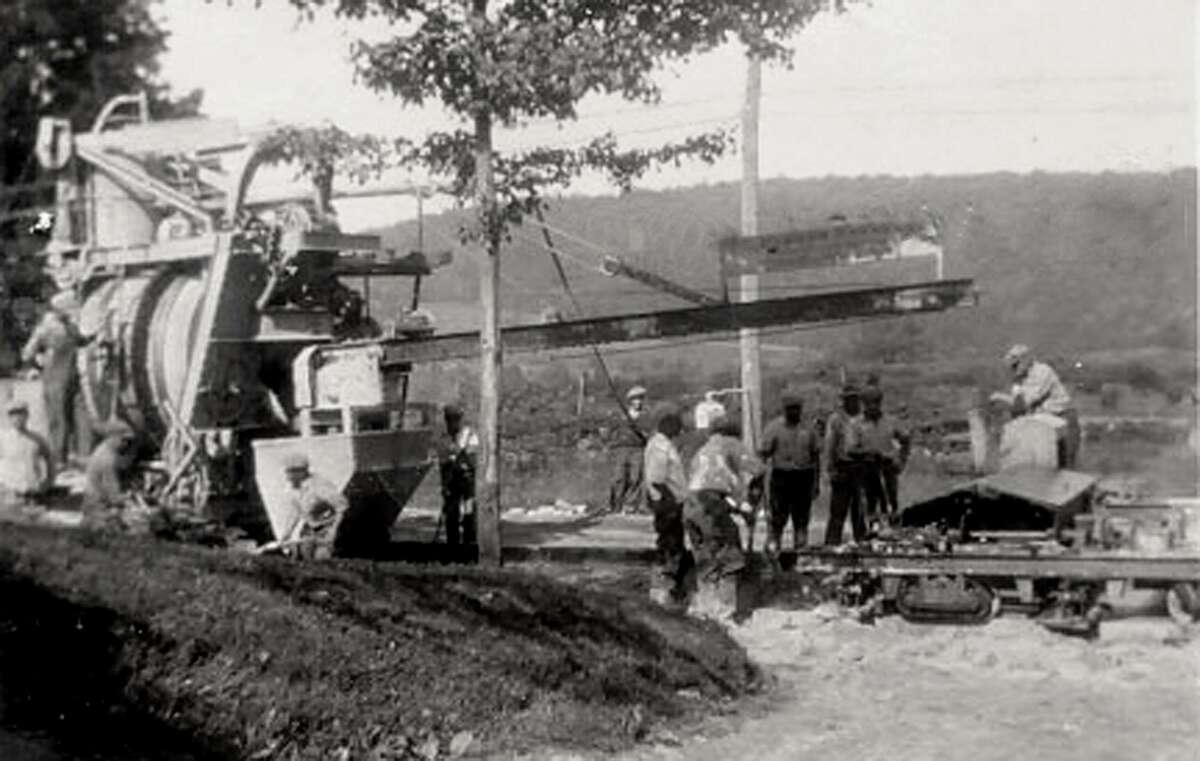 We often take for granted the roads on which we travel. Much labor goes into creating a road. Above is a photograph taken June 4, 1931, during the paving of Park Lane Road (Route 202) in New Milford. If you have a photograph you’d like to share, contact Deborah Rose at drose@newmilford.com or 860-355-7324.