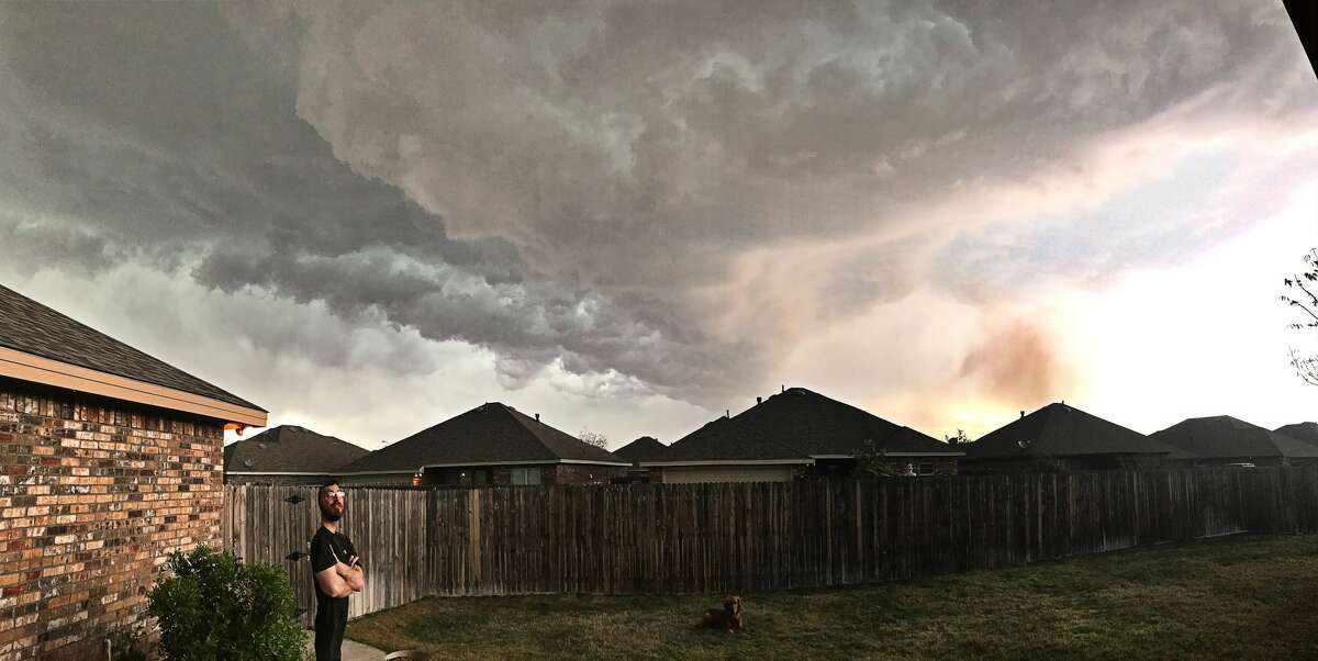This photo was taken from a backyard in North Midland.
