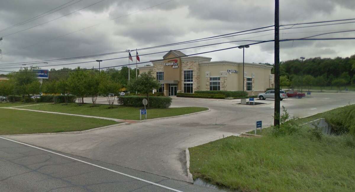 Capital One Financial Corp. is closing all of its local branches in June, including this branch at 10803 Bandera Road, San Antonio.