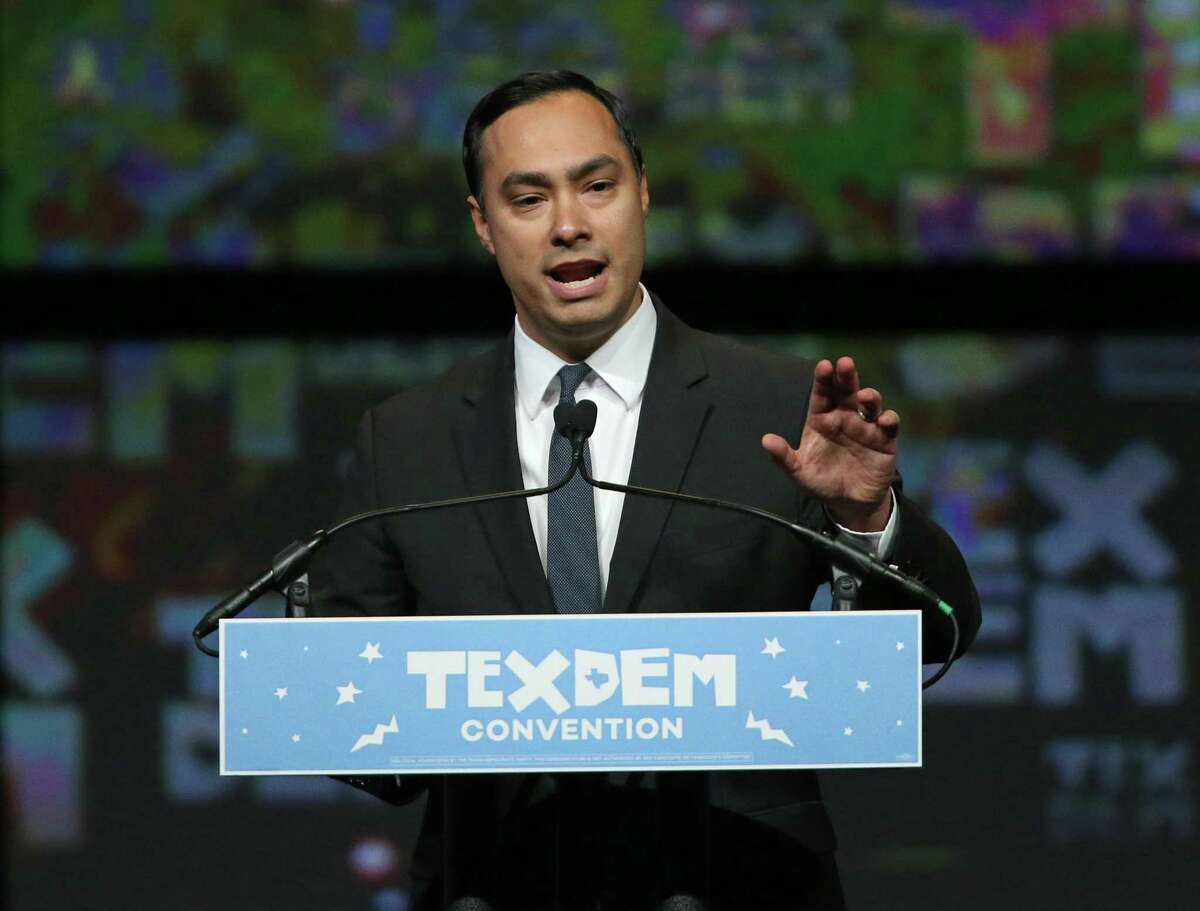 U.S. Rep. Joaquin Castro, D-San Antonio, speaks during the 2016 Texas Democratic Convention held Friday June 17, 2016 at the Alamodome.