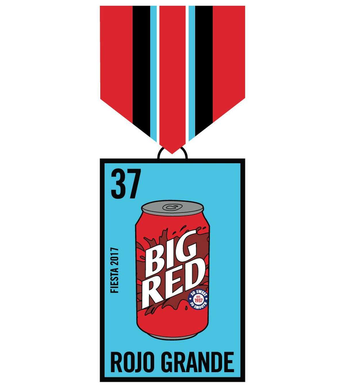 And here’s the winning design for Big Red's Fiesta 2017 medal. San Antonio high school student Joely Montoya came up with the design, which depicts the soda as a lotería game card. Big Red is giving way 250 of the limited-edition medal in an online sweepstakes at bigred.com/fiesta, which runs through April 3, 2017.