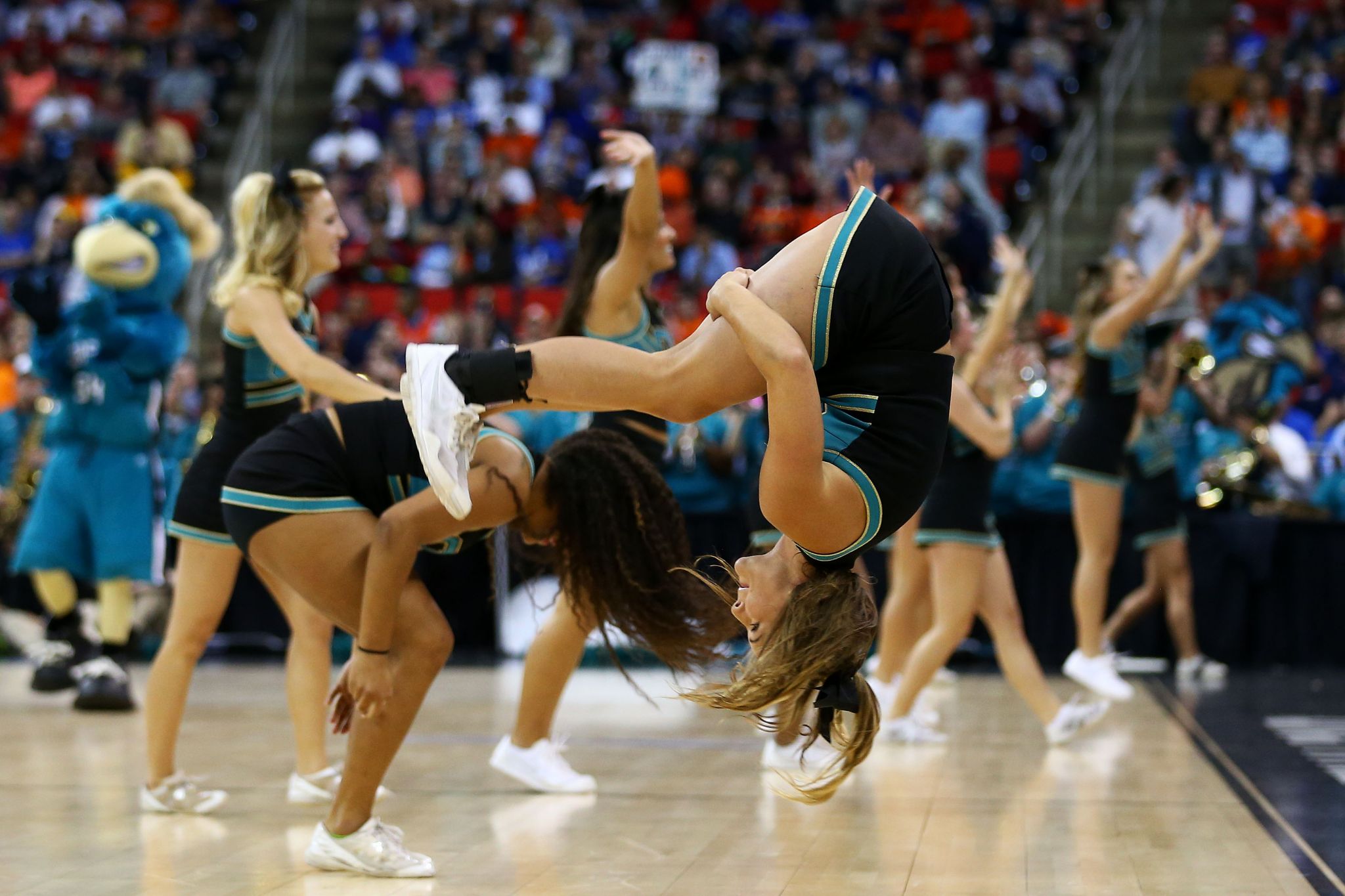 ATLANTA, GA - NOVEMBER 06: Falcons cheerleaders in their Salute To