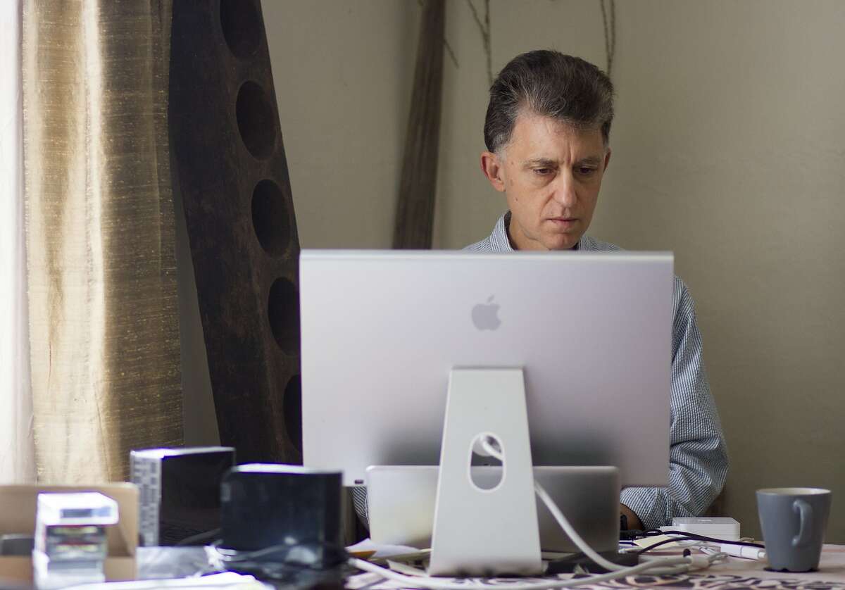 Percy Angress, works from his home office in Vallejo, Calif. on Friday, March 31, 2017. Angress uses Santa Rosa-based internet service provider Sonic, in part, because the company has publicly supported internet privacy issues and opposed legislation that may limit it.