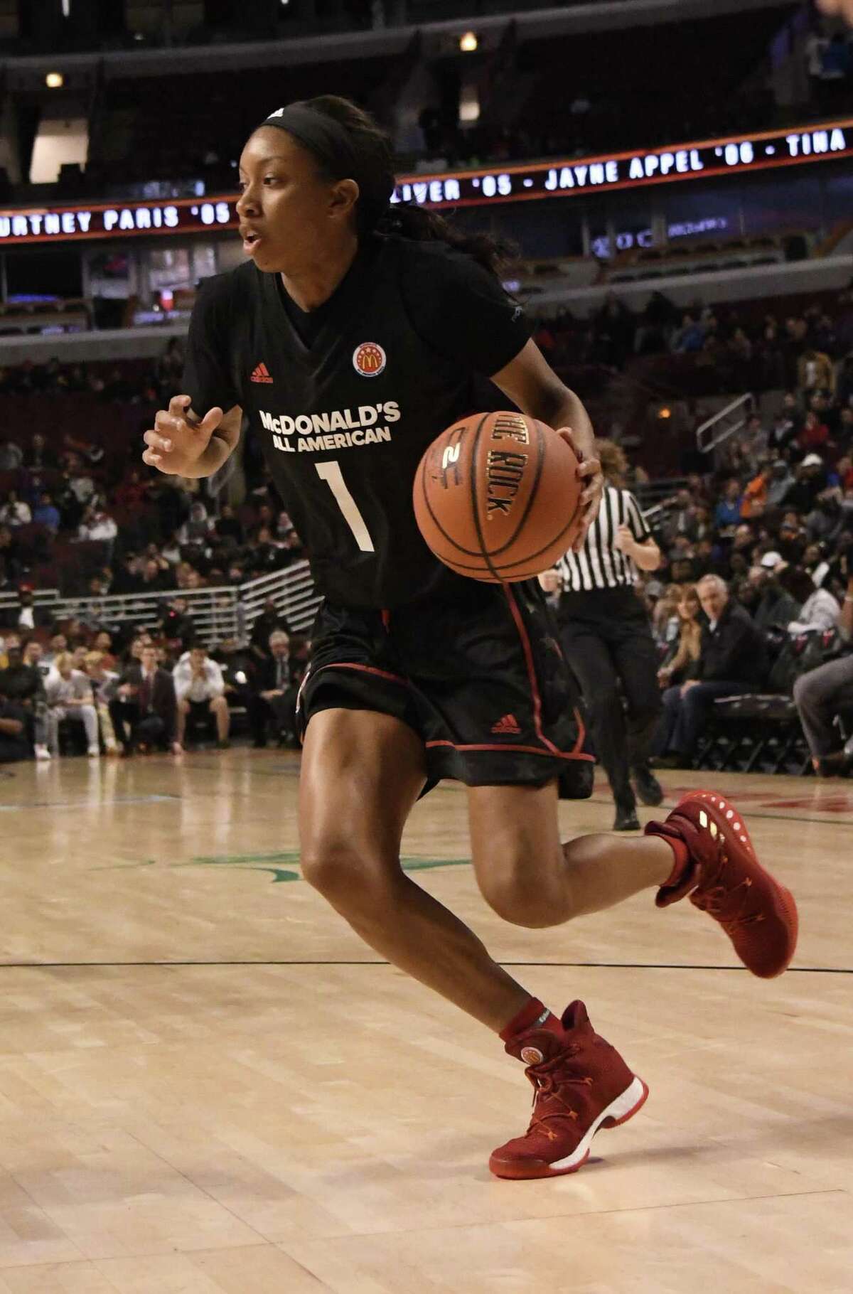 Mikayla Coombs, a guard from Georgia, is one part of a UConn recruiting class that features four of the top 37 recruits in espnW’s Class of 2017 rankings.