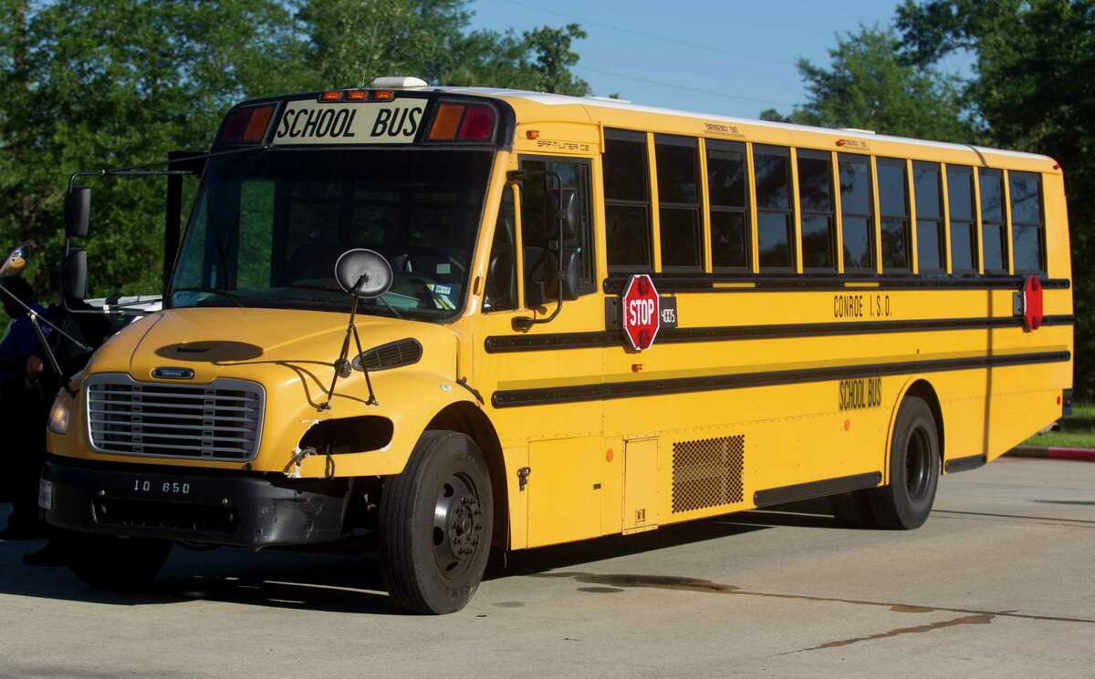 Parents rush to minor Conroe ISD bus crash