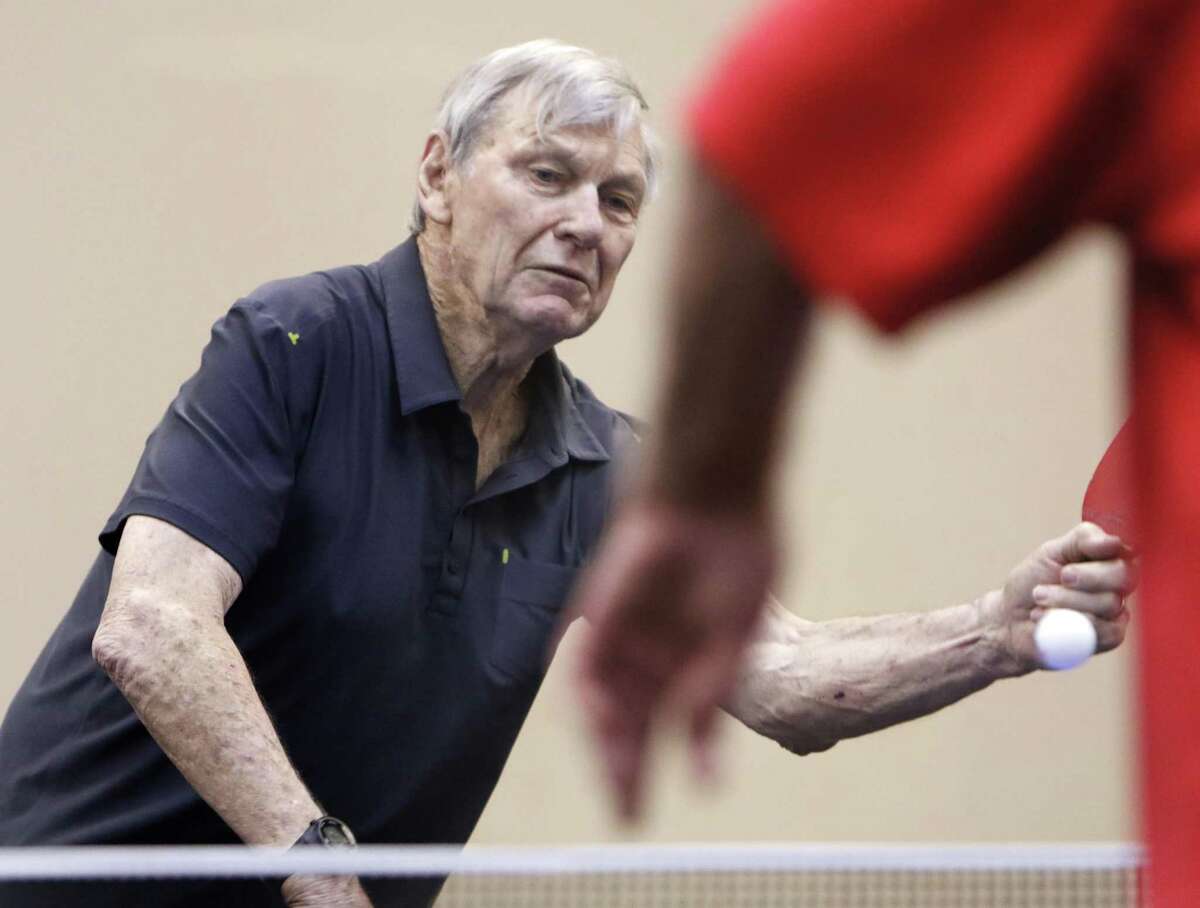 Peter Snell makes a return. Peter Snell, a former Olympic gold medalist distance runner now in his 70s, excels at table tennis and will be playing in qualifier for the Texas State Senior Olympics on Sunday in San Antonio on April 2, 2017.