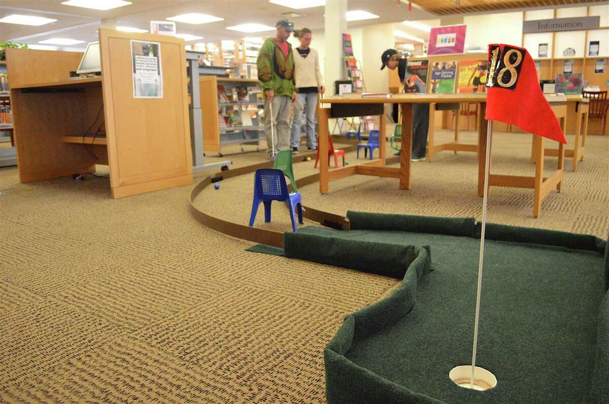 In Pictures Minigolf fundraiser held at Fairfield Library