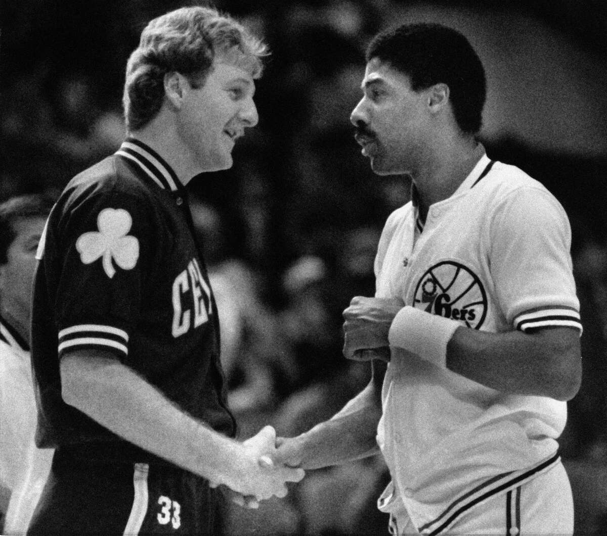 1980-81 Philadelphia’s Julius Erving edged Eastern Conference rival Larry Bird of Boston by 31 points. There wasn’t much separating their numbers with Erving averaging 24.6 points, 8 rebounds and 4.4 assists to Bird’s 21.2, 10.9 and 5.5. Erving may have gotten the MVP, but Bird got the last laugh as the Celtics overcame a 3-1 deficit against Philadelphia in the East final before beating the Rockets in the NBA Finals.