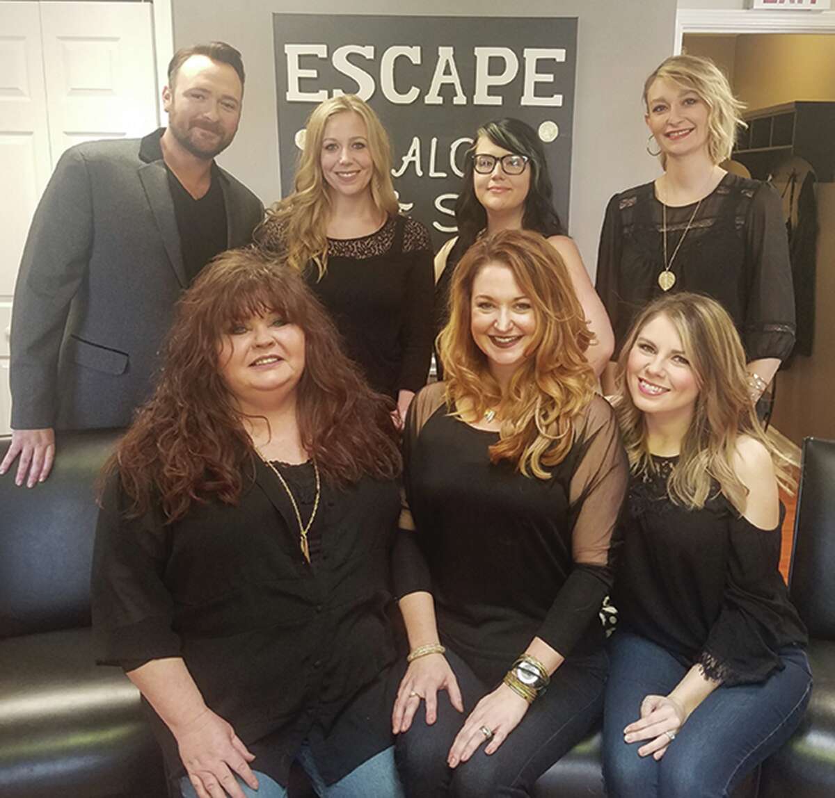The staff at Escape, a salon at 70 Edwardsville Professional Park.