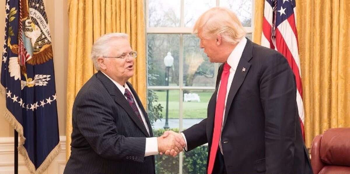 S.A. pastor John Hagee meets with President Trump to discuss