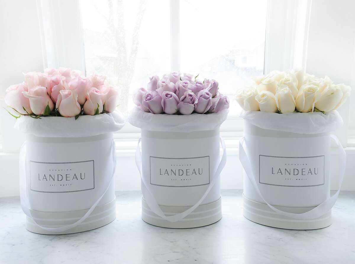 Flowers from Landeau, a just launched in San Francisco rose delivery service which aims to be the "anti-foraged flowers" with it's simple bouquets.