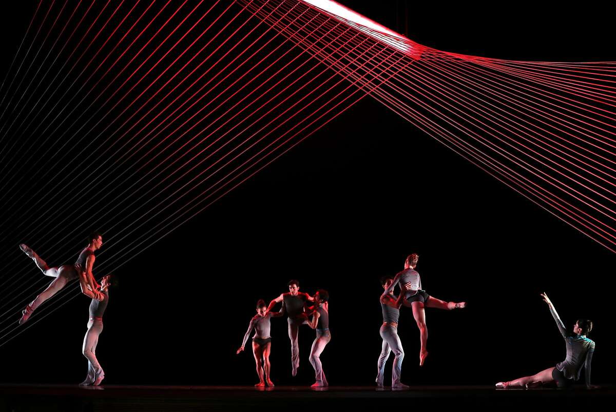 World premiere of Myles Thatcher's Ghost in the Machine during SF Ballet's dress rehearsal in San Francisco, Calif., on Tuesday, April 4, 2017.