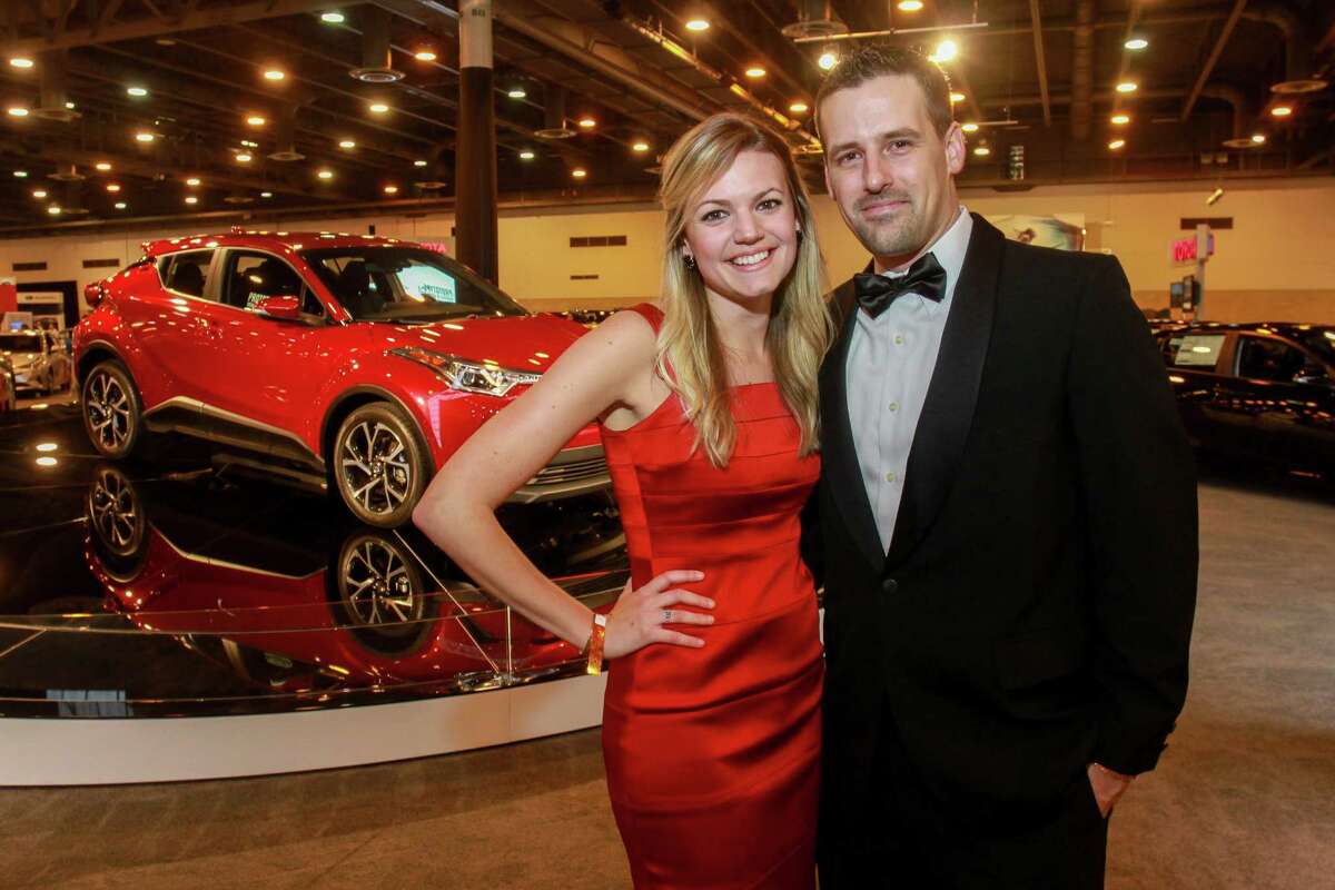 Mary McCurry and Ryan Gimmler at the Houston Auto Show VIP preview party. (For the Chronicle/Gary Fountain, April 4, 2017)