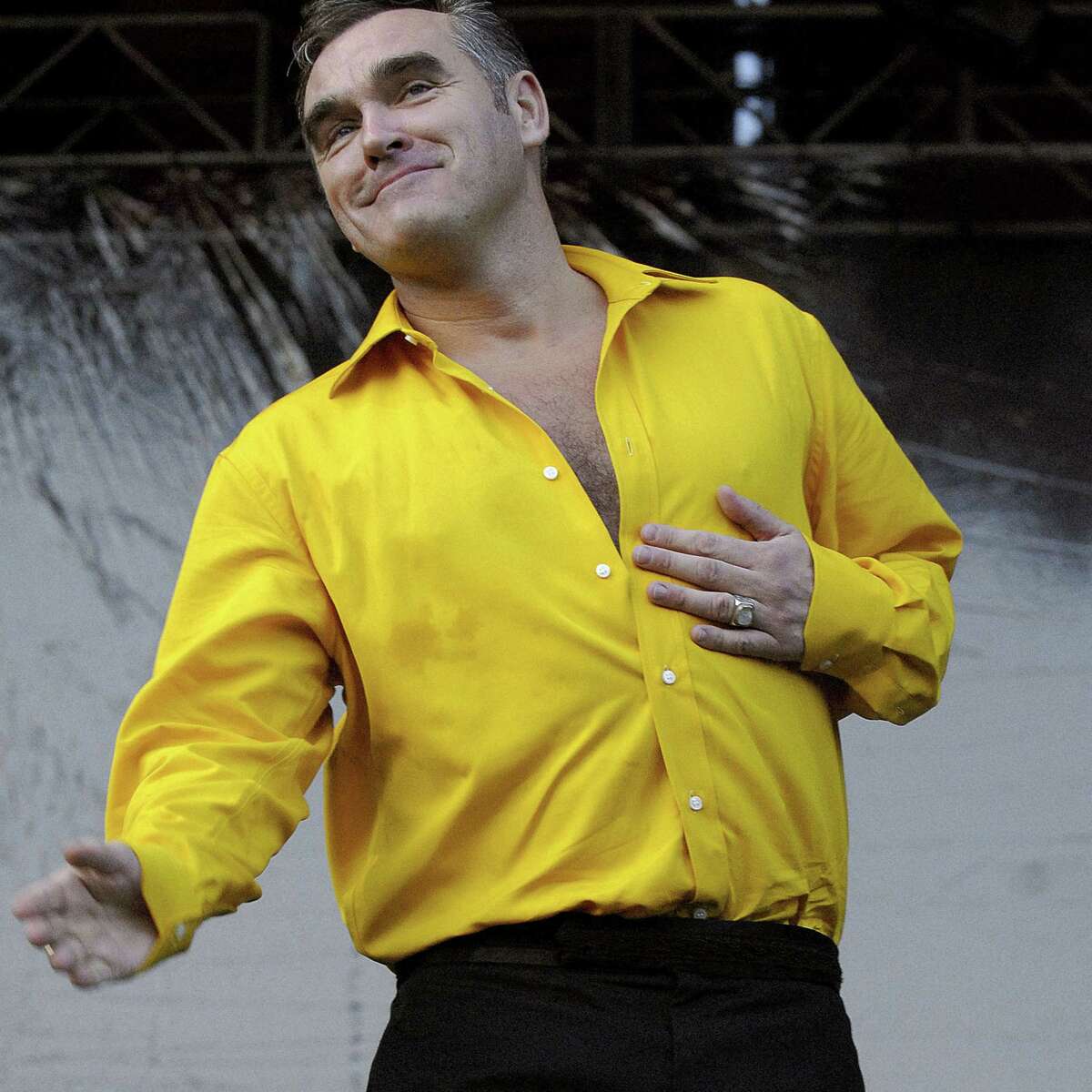 Maybe the third time will be the charm. British rock icon and former Smiths front man Morrissey is set for a makeup date Wednesday after having to cancel two San Antonio shows last year. A Nov. 16 Tobin Center concert was axed when keyboardist Gustavo Manzur collapsed before a show two days earlier in Colorado. A Dec. 17 makeup date at the Majestic Theatre was announced — and canceled — due to management and cash flow issues, Morrissey said in a statement on his website. If this date happens, it should be a good one: at a recent concert in Mexico, Morrissey sprinkled a few Smiths songs in a setlist great solo songs such as "Everyday is Like Sunday," "Sudehead" and "First of the Gang to Die" 7:30 p.m. Wednesday, Tobin Center for the Performing Arts, 100 Auditorium Circle. Sold out. 210-223-8624, tobi.tobincenter.org  -- Jim Kiest