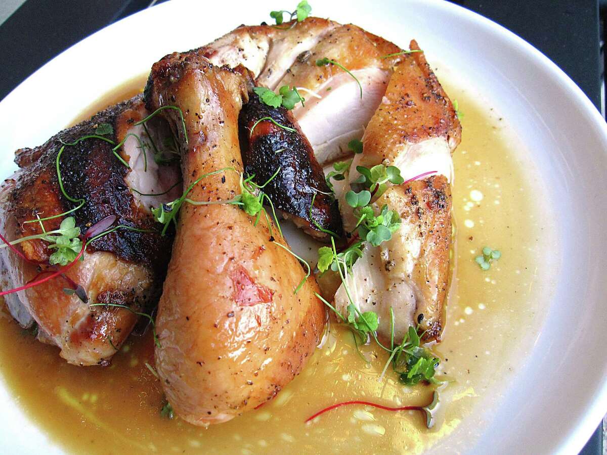 Smoke-roasted chicken with lemon-honey jus at Periphery