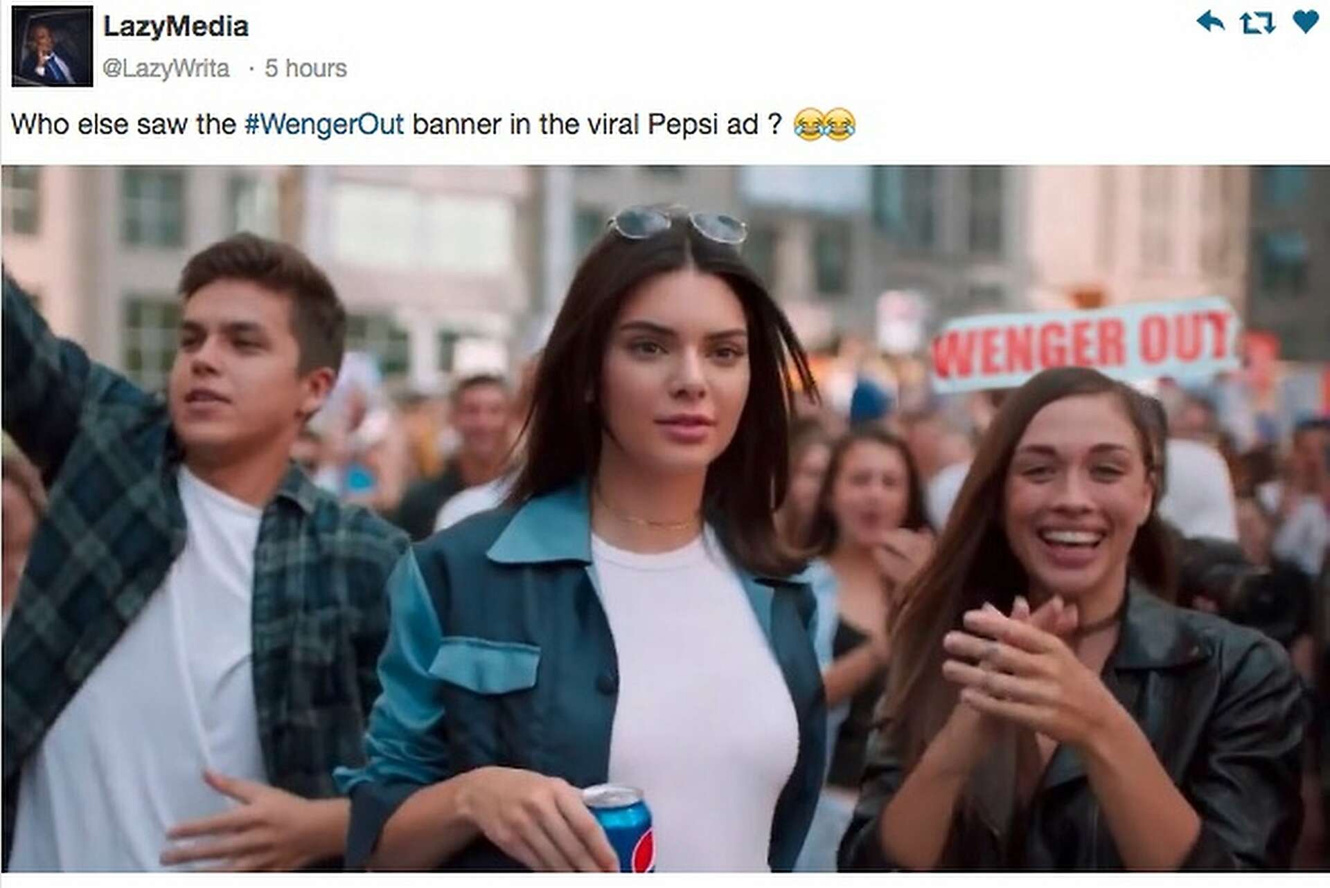The best memes lampooning Pepsi's Kendall Jenner ad, image size:1920x1283