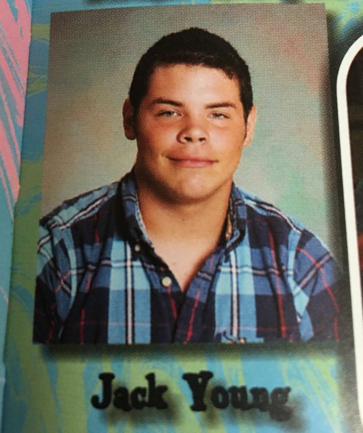 Jack Young pictured in a yearbook photo shared by KABB.