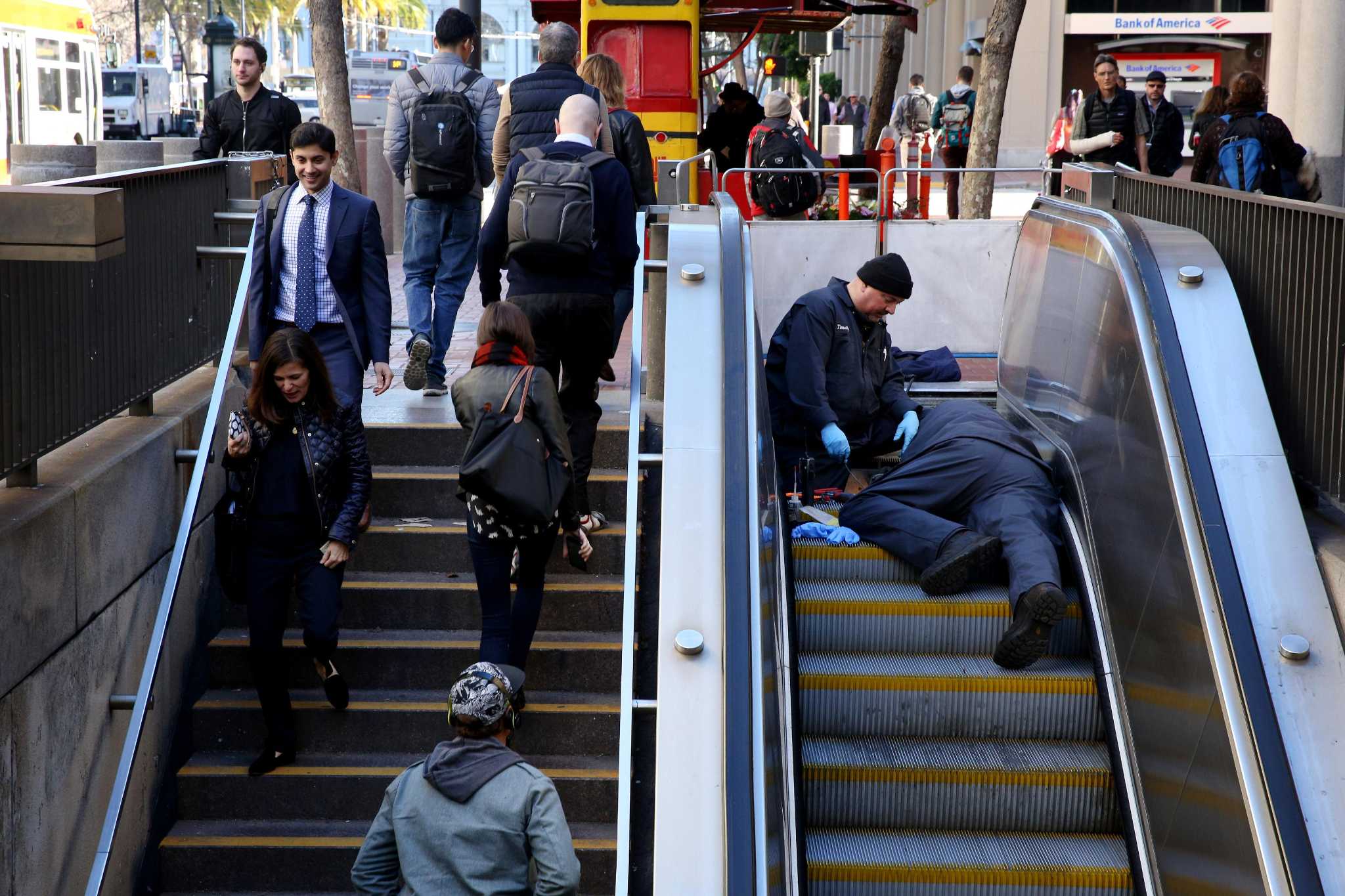 Clown Pies On Escalator