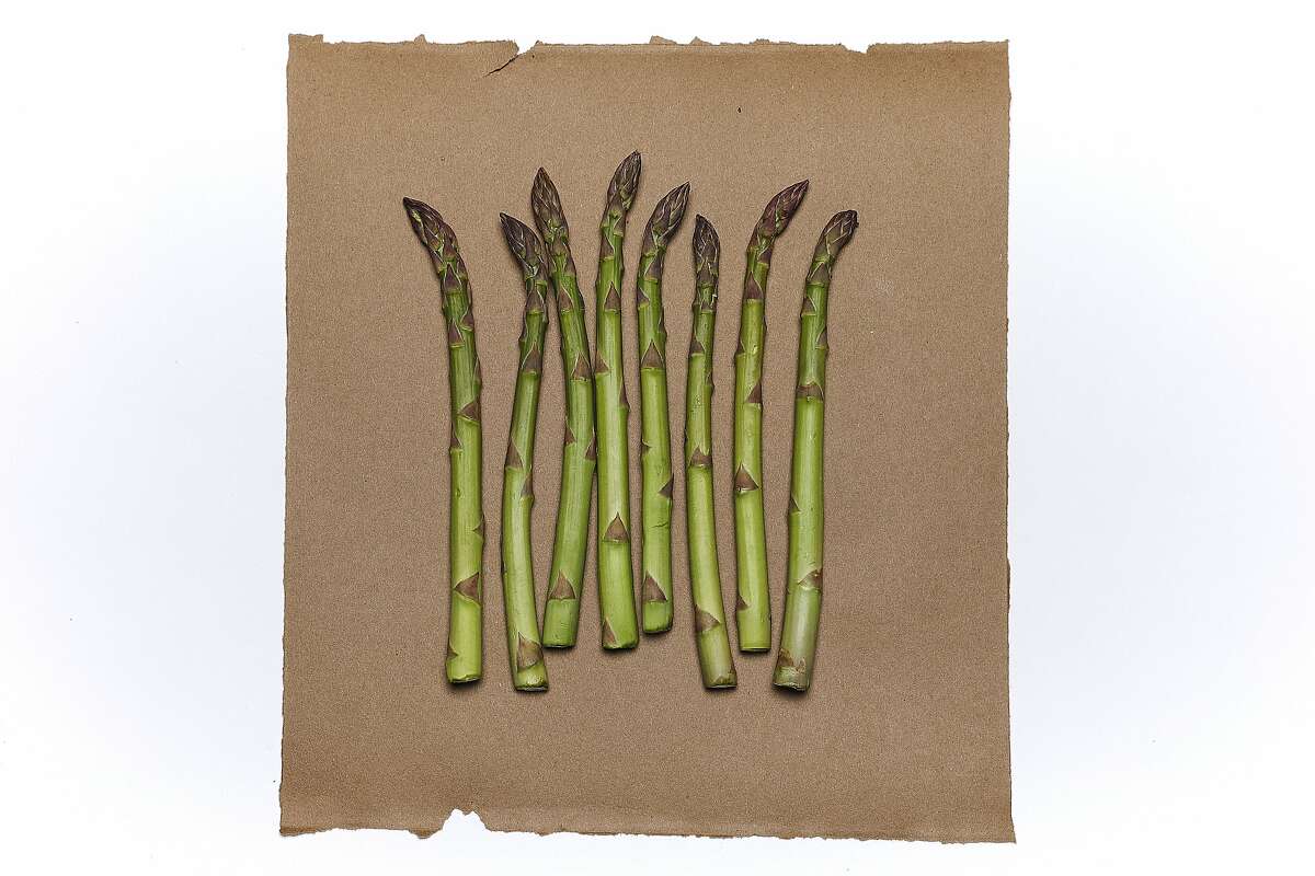 Asparagus is seen on Friday, April 7, 2017 in San Francisco, Calif.