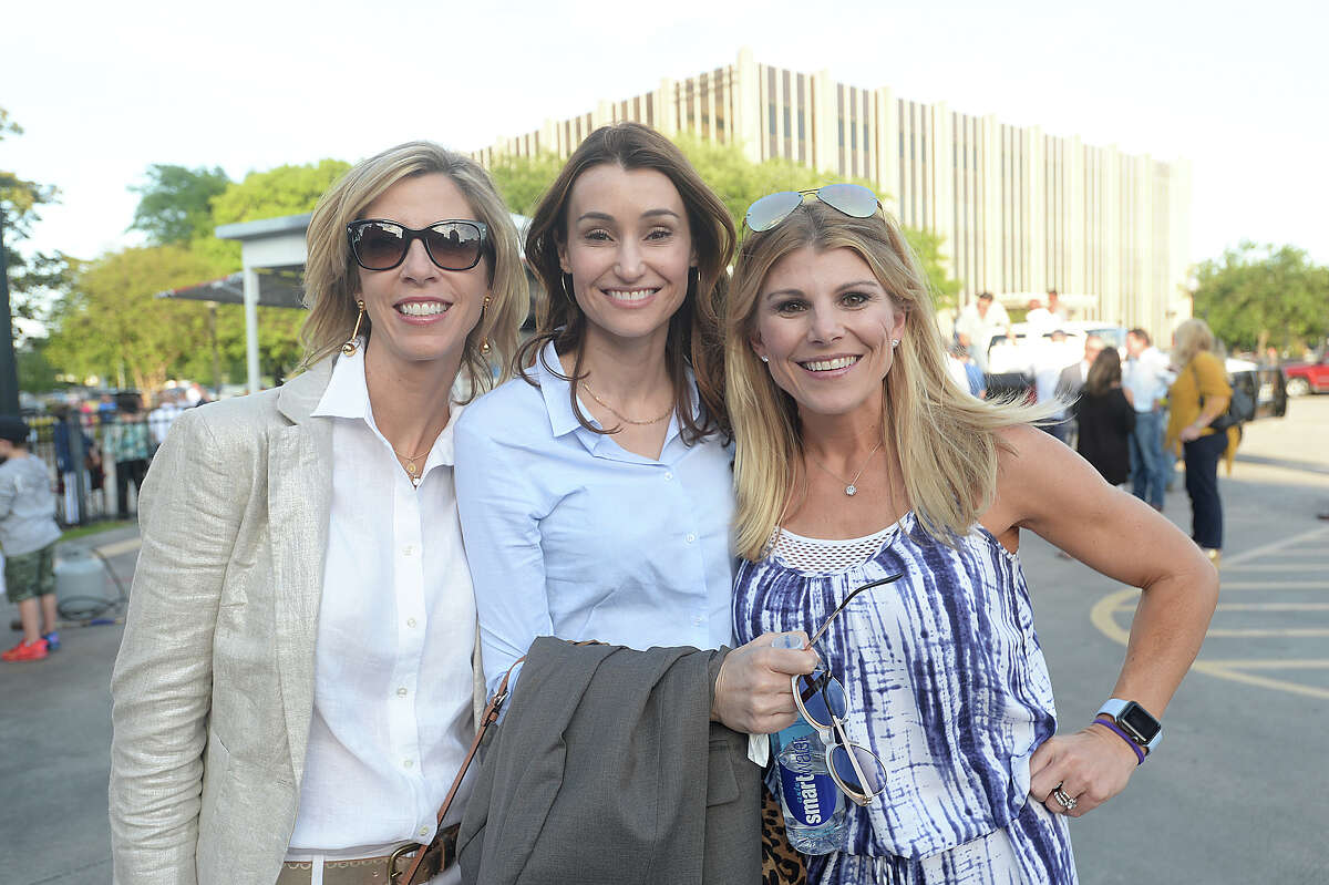 Jenny Tortorice, Odile Silva, and Bonnie Tortorice were at the 69th Neches River Festival parade Friday night in downtown Beaumont. Photo taken Friday, April 7, 2017 Kim Brent/The Enterprise