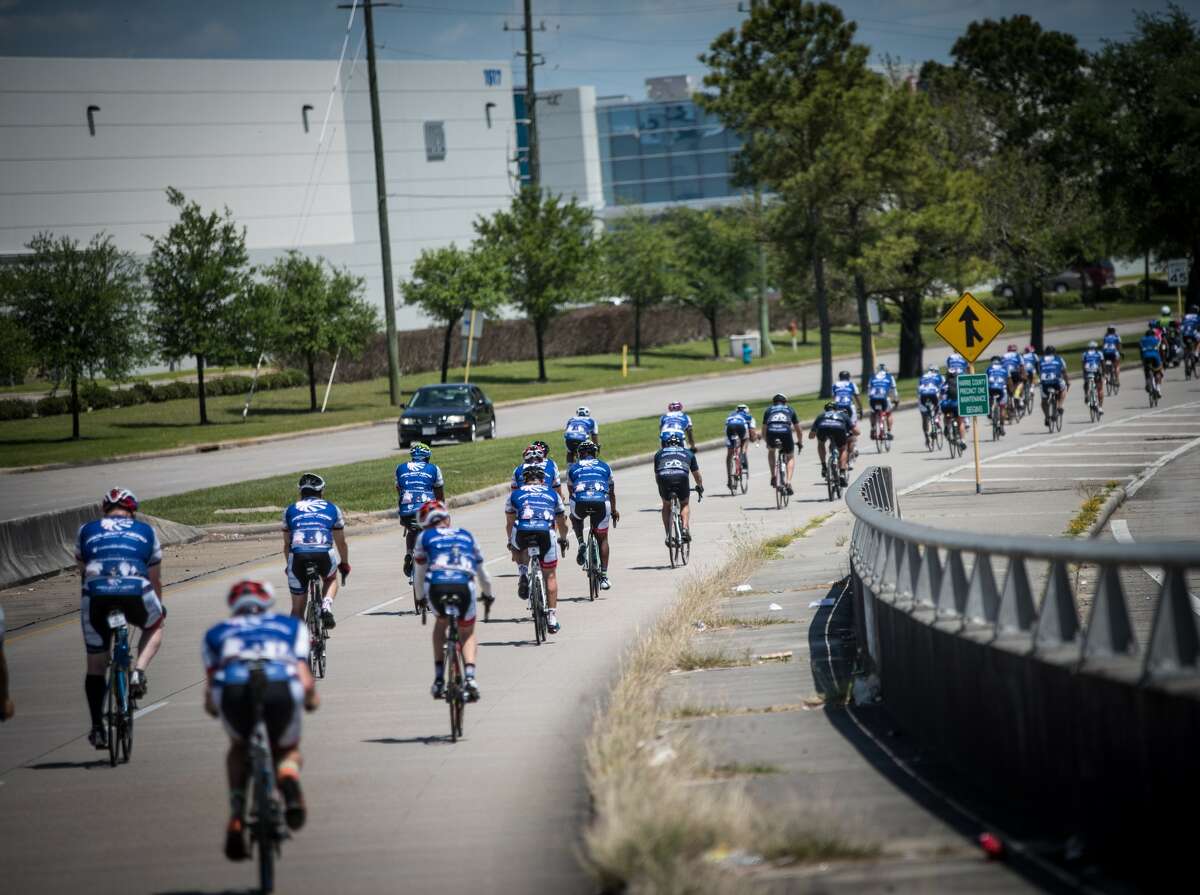 Close to 100 wounded veterans biked from Montgomery to Houston on Saturday in the final leg of a 500-mile therapeutic ride across the state. The veterans and other bicyclists, including wounded first responders, were riding in the Texas for UnitedHealthcare Texas Challenge, a ride that began in San Antonio and concluded at George Bush Intercontinental Airport in Houston. The wounded heroes were in Montgomery overnight after finishing their previous leg of the journey in Hearne.