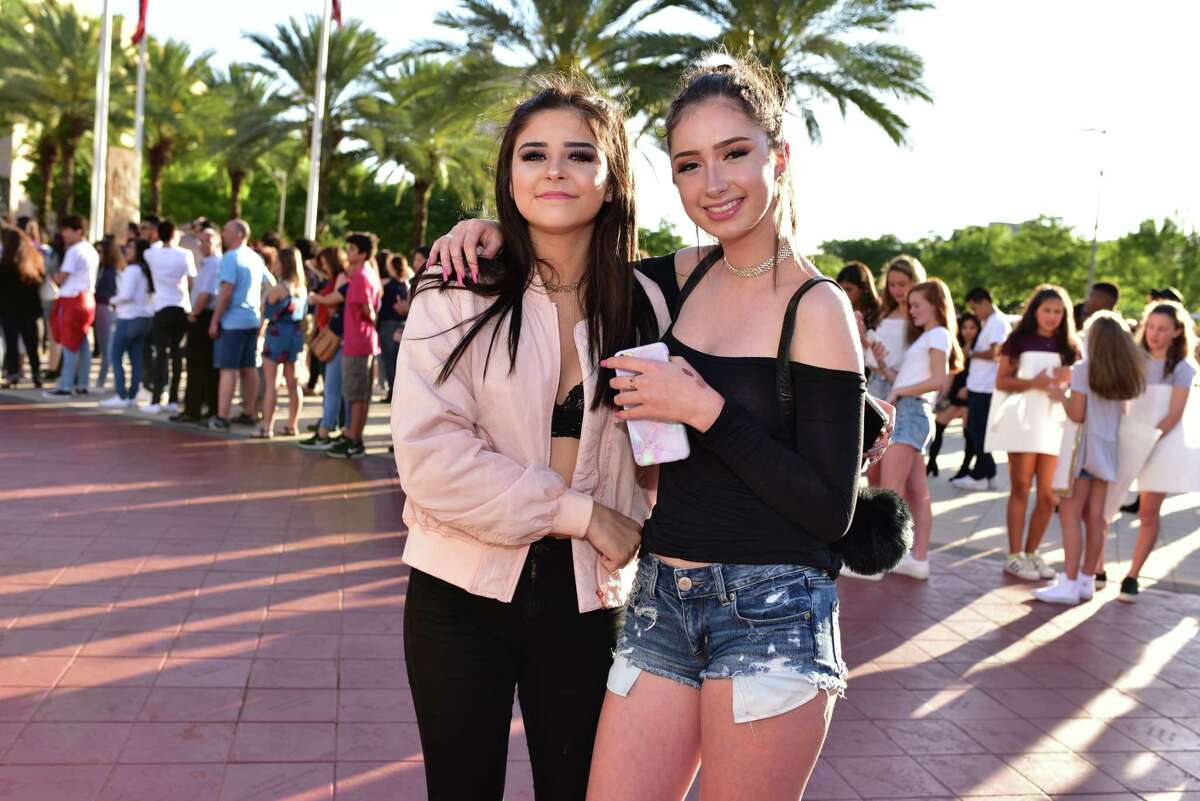 Fans at the Toyota Center for the Ariana Grande Dangerous Woman Tour in Downtown Houston TX, Saturday April 8, 2017