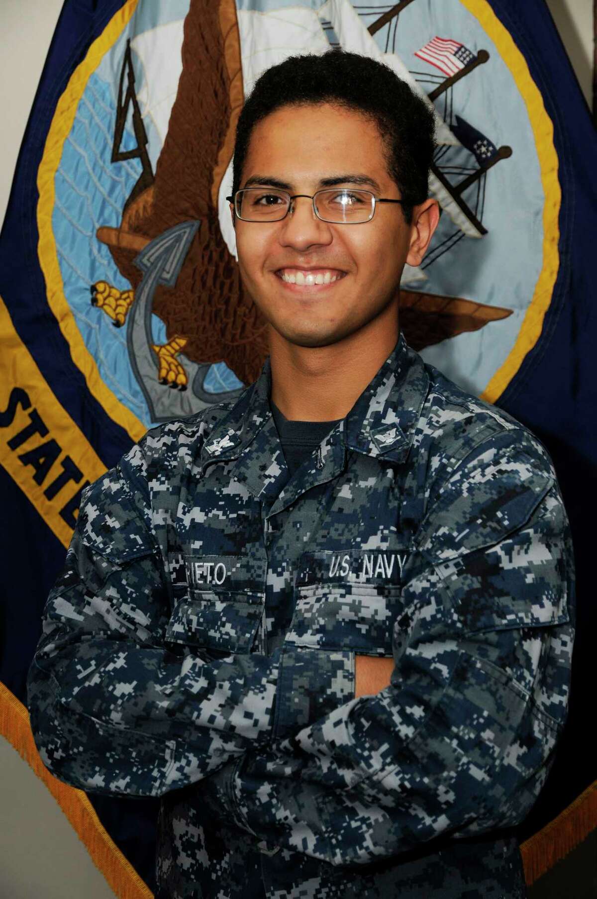 Petty Officer 3rd Class Daniel Prieto, a culinary specialist, is responsible for scheduling events and inspections for submarines at Kings Bay, Ga.