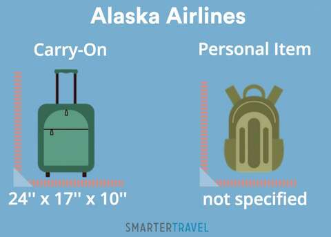 alaska airlines carry on luggage