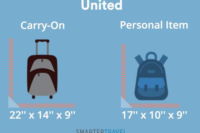 united personal carry on