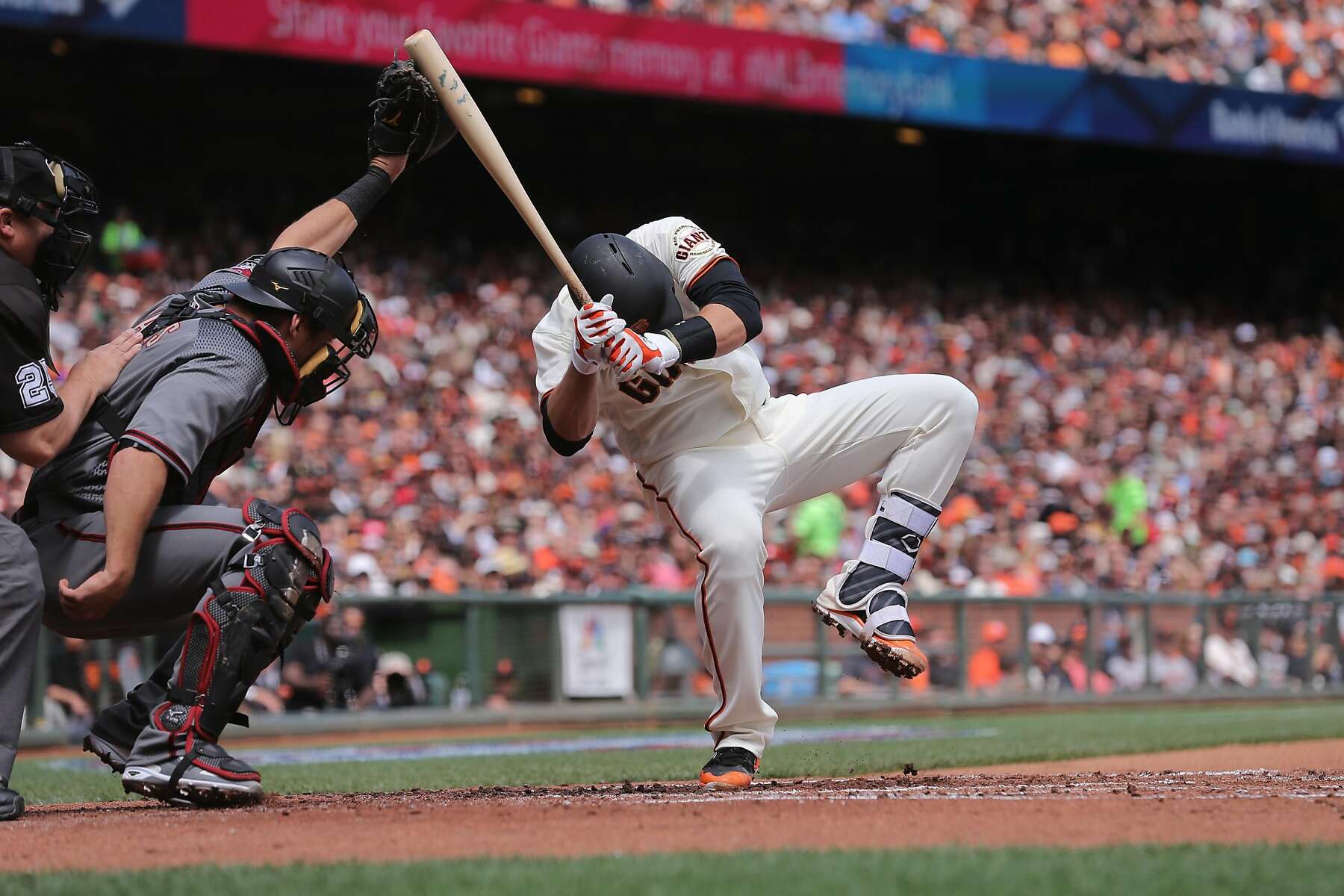 Buster Posey, The Rock 30x45 ORIG, Auto Posey