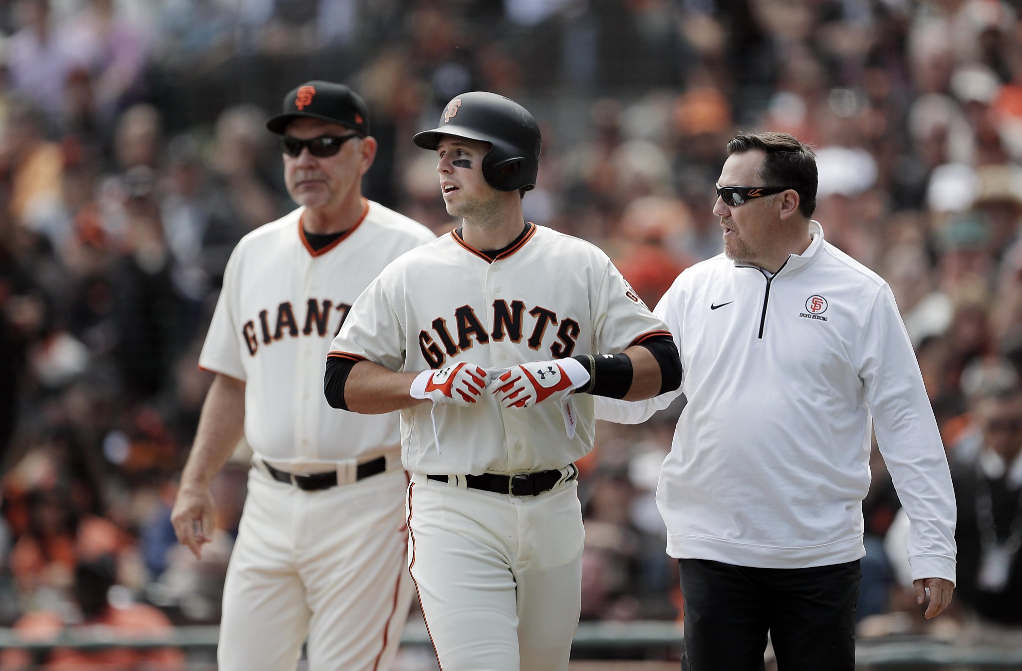 June 11, 2017: San Francisco Giants catcher Buster Posey (28