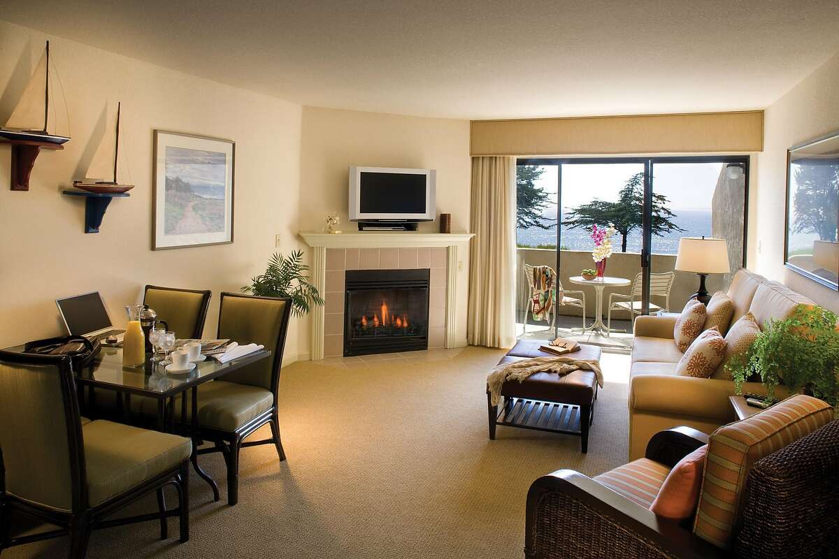All units at Seascape Beach Resort in Aptos feature gas fireplaces and many have ocean views.
