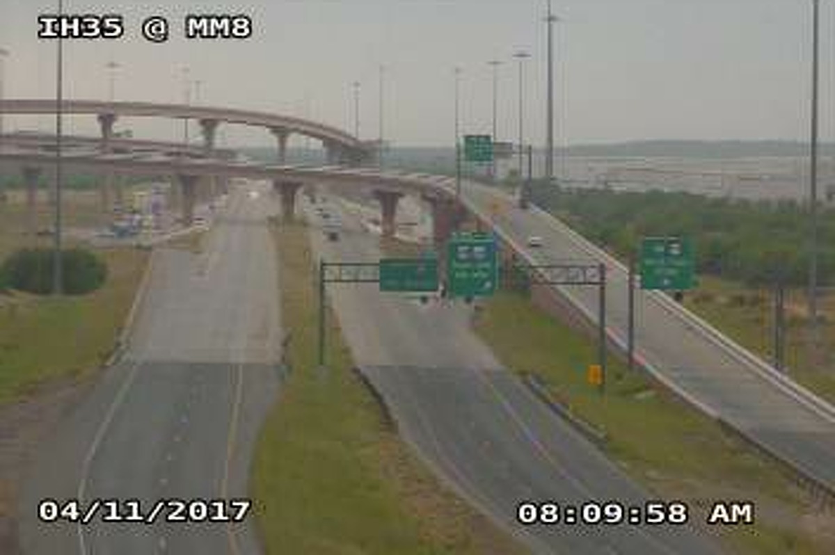 Interstate Highway 35 MM8 is pictured in this traffic camera photo from Tuesday morning. Click through the following gallery to see what traffic data says about Texas drivers.