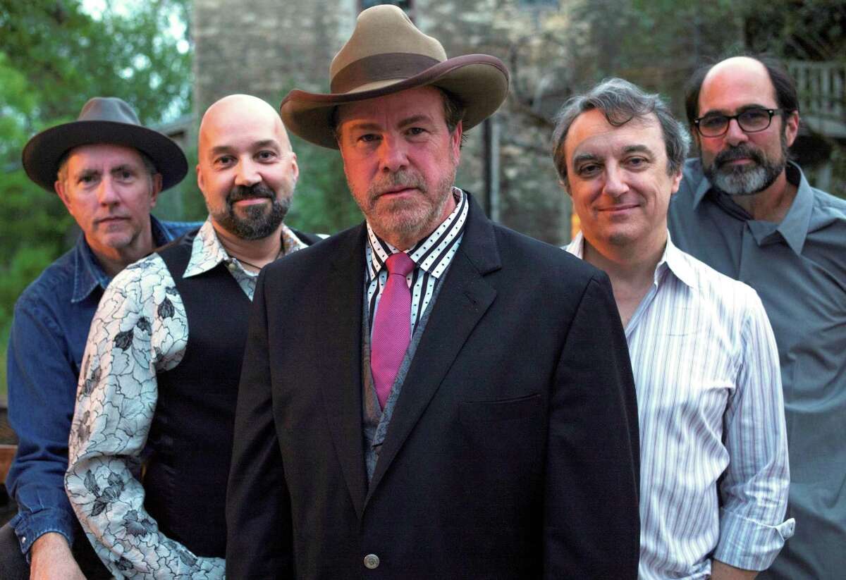 Robert Earl Keen with his band at John T. Floore Country Store in 2014. Keen has recorded two live albums at the historic venue and will co-headline a pair of 75th birthday concerts there.