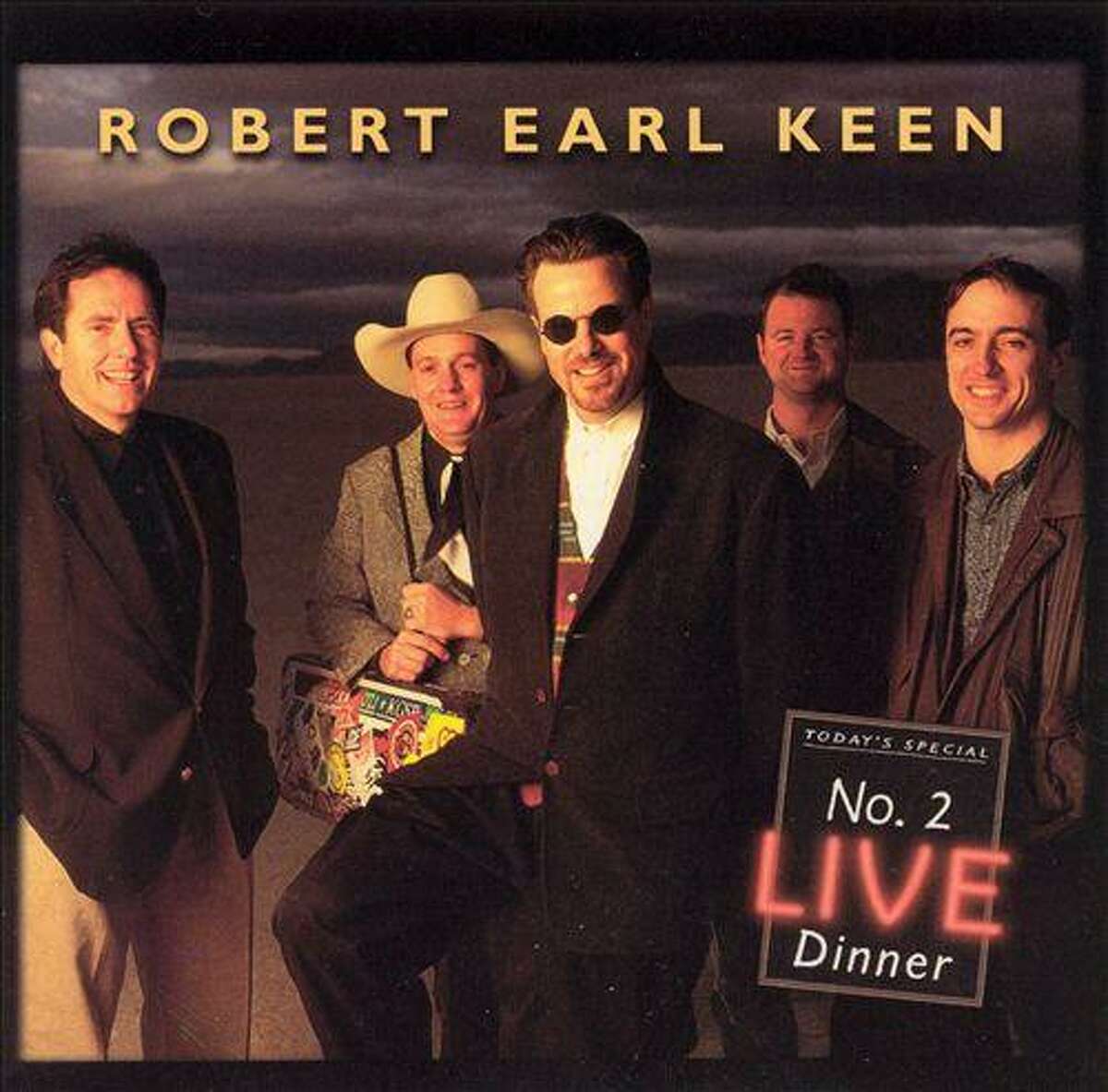Cover of “No. 2 Live Dinner, the 1996 live album from Robert Earl Keen that was recorded in 1995 at John T. Floore Country Store. .
