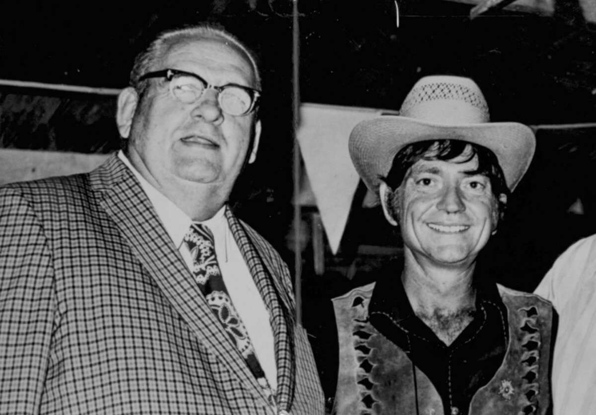 John T. Floore (left) and Willie Nelson in the 1970s. John T. Floore Country Store, in Helotes, announced Wille Nelson & Family will be in concert on Oct. 6 and 7. The concerts are part of the venue's 75th anniversary celebration which kicked off in April.