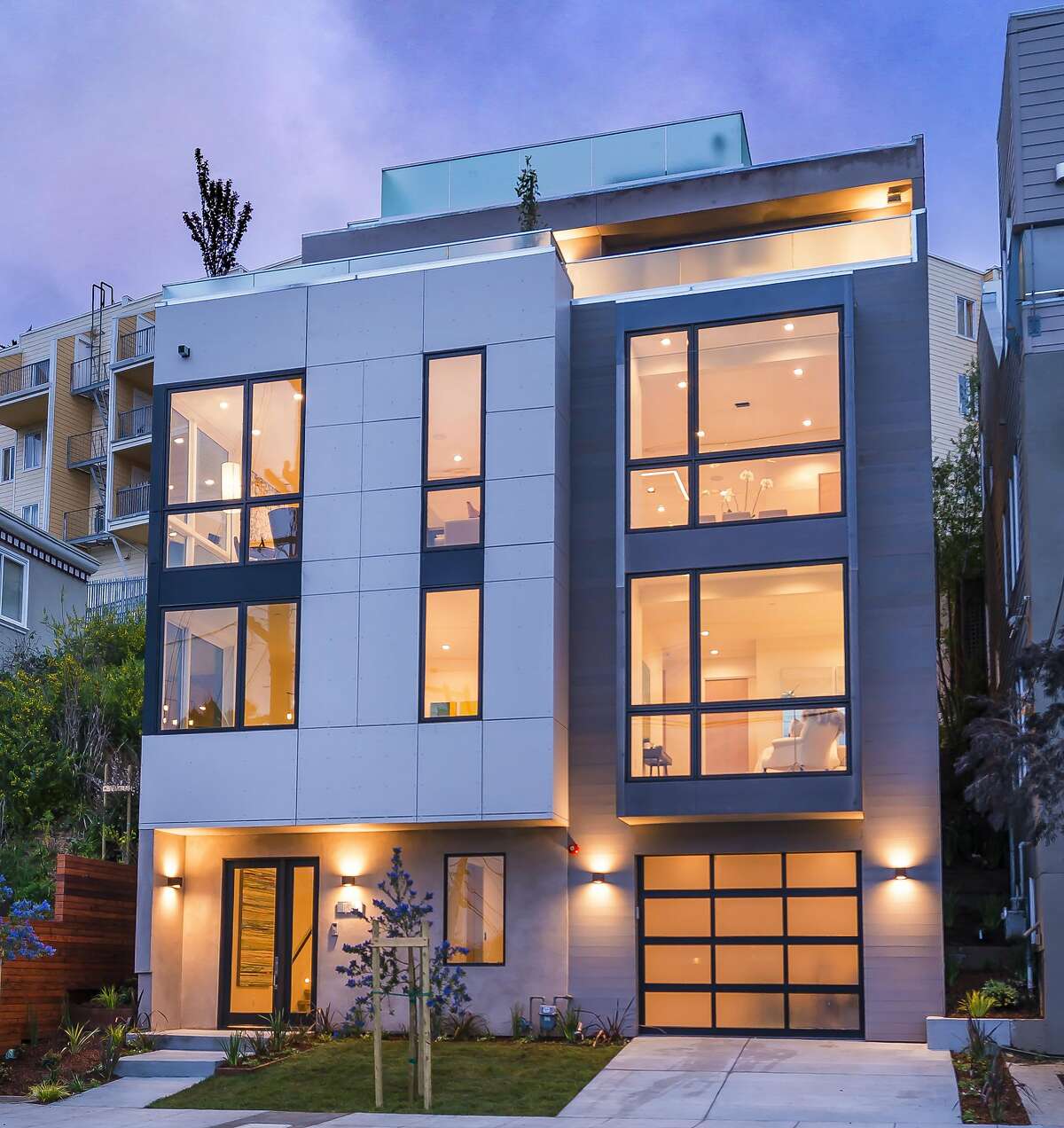 Noe Valley contemporary boasts four levels of luxury living