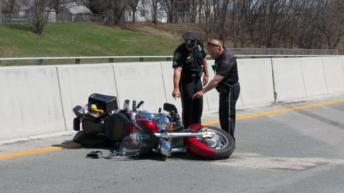 Motorcyclist injured in crash that closes part of I787