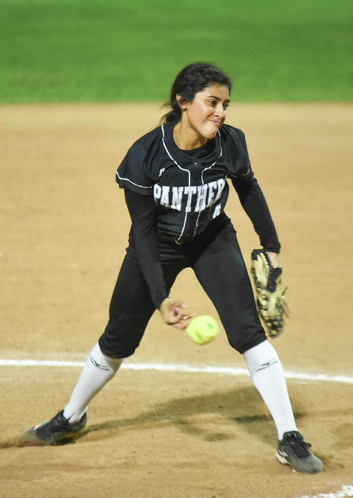 Melinda Beltran and United South nearly picked up their first district win at Del Rio Tuesday night, but four runs in the final two innings sank the Lady Panthers.