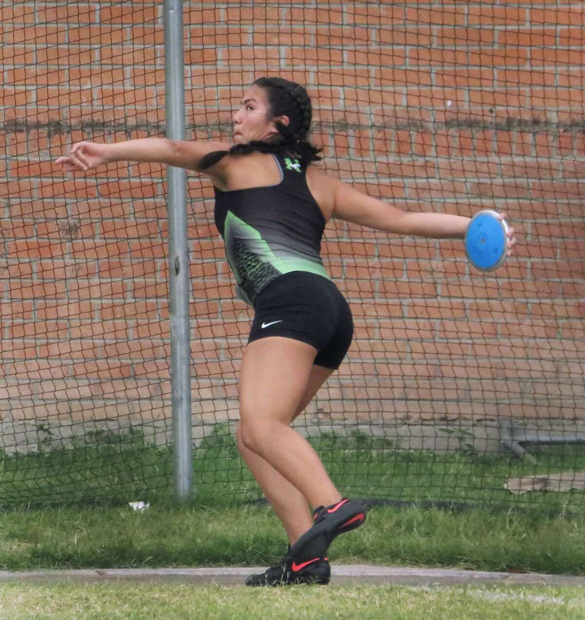 Nixon’s Veronica Garcia won the district title in the discus and finished third in the shot put at the District 31-5A meet Tuesday. She advances to the area meet in both events.