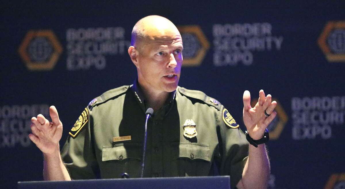 Ronald Vitiello, Chief of the U.S. Border Patrol, speaks Wednesday April 12, 2017 during the 11th annual Border Security Expo at the Henry B. Gonzalez Convention Center. Vitiello adressed pressing issues on the border such as the new administration in Washington and the Border Patrol itself.