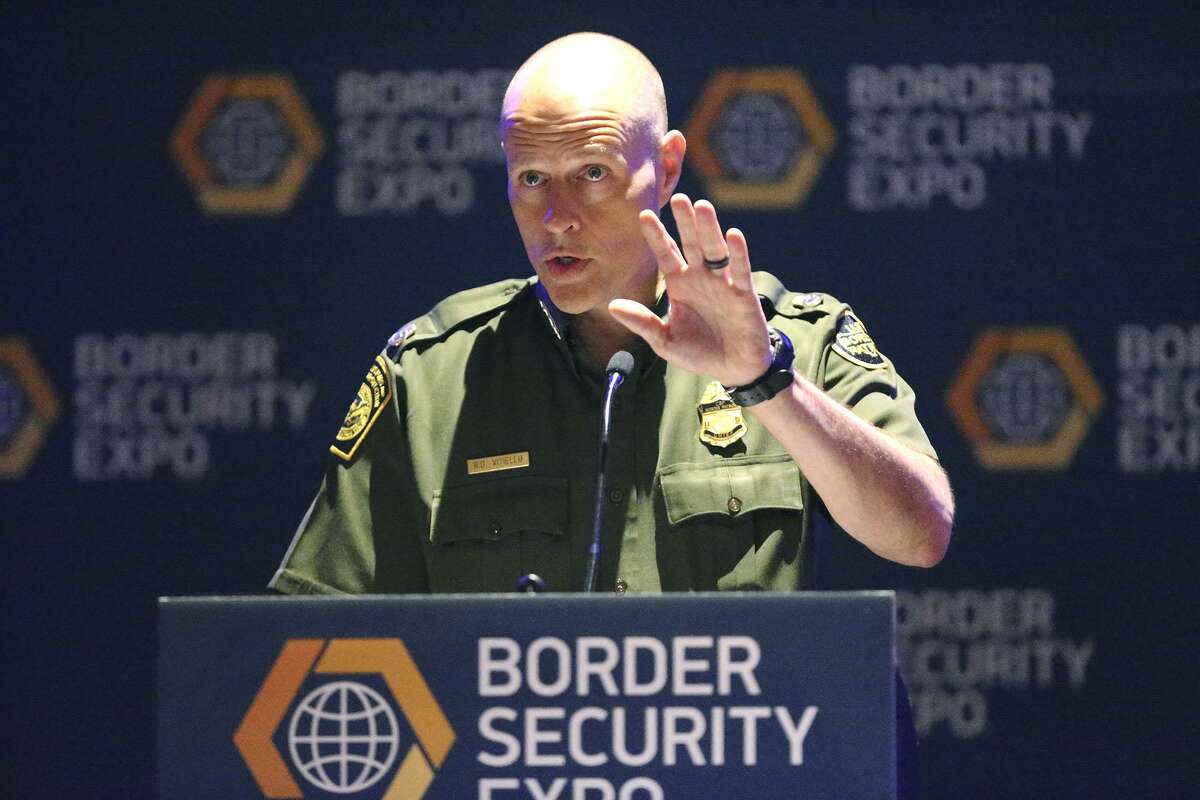 Ronald Vitiello, Chief of the U.S. Border Patrol, speaks Wednesday April 12, 2017 during the 11th annual Border Security Expo at the Henry B. Gonzalez Convention Center. 