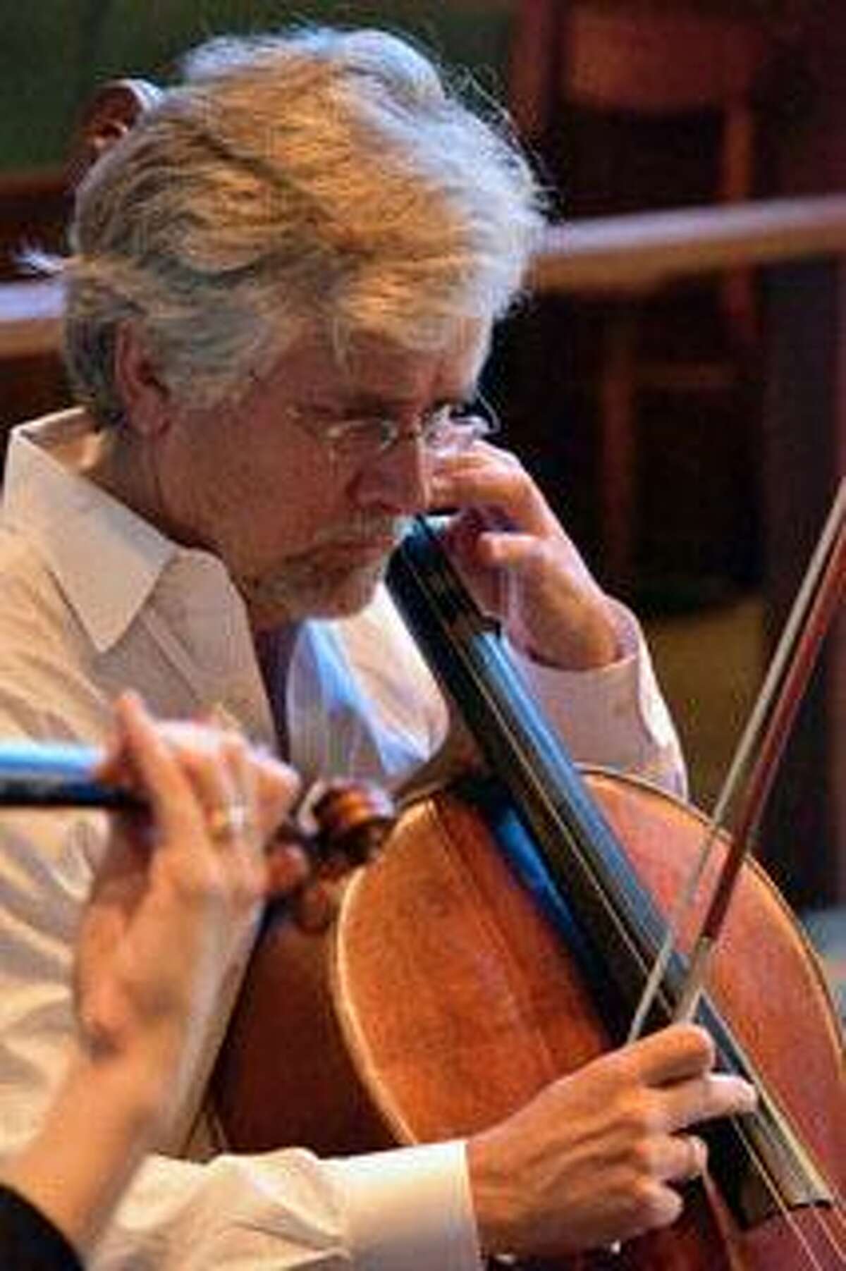 Cellist Danny Miller is one of the Chamber Players of the Greenwich Symphony.
