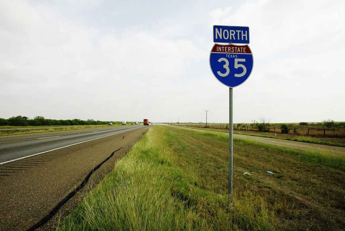 The I-35, which is the main route for drug smuggling into the USA. (Photo by David Howells/Corbis via Getty Images)
