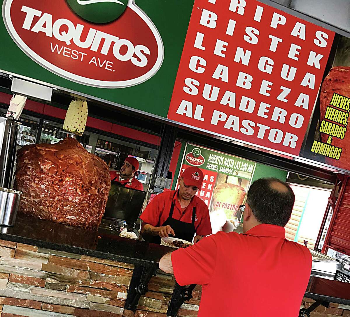Taquitos West Ave. Douglas Mendizabal: Stop by Thursday-Sunday for Al Pastor tacos.